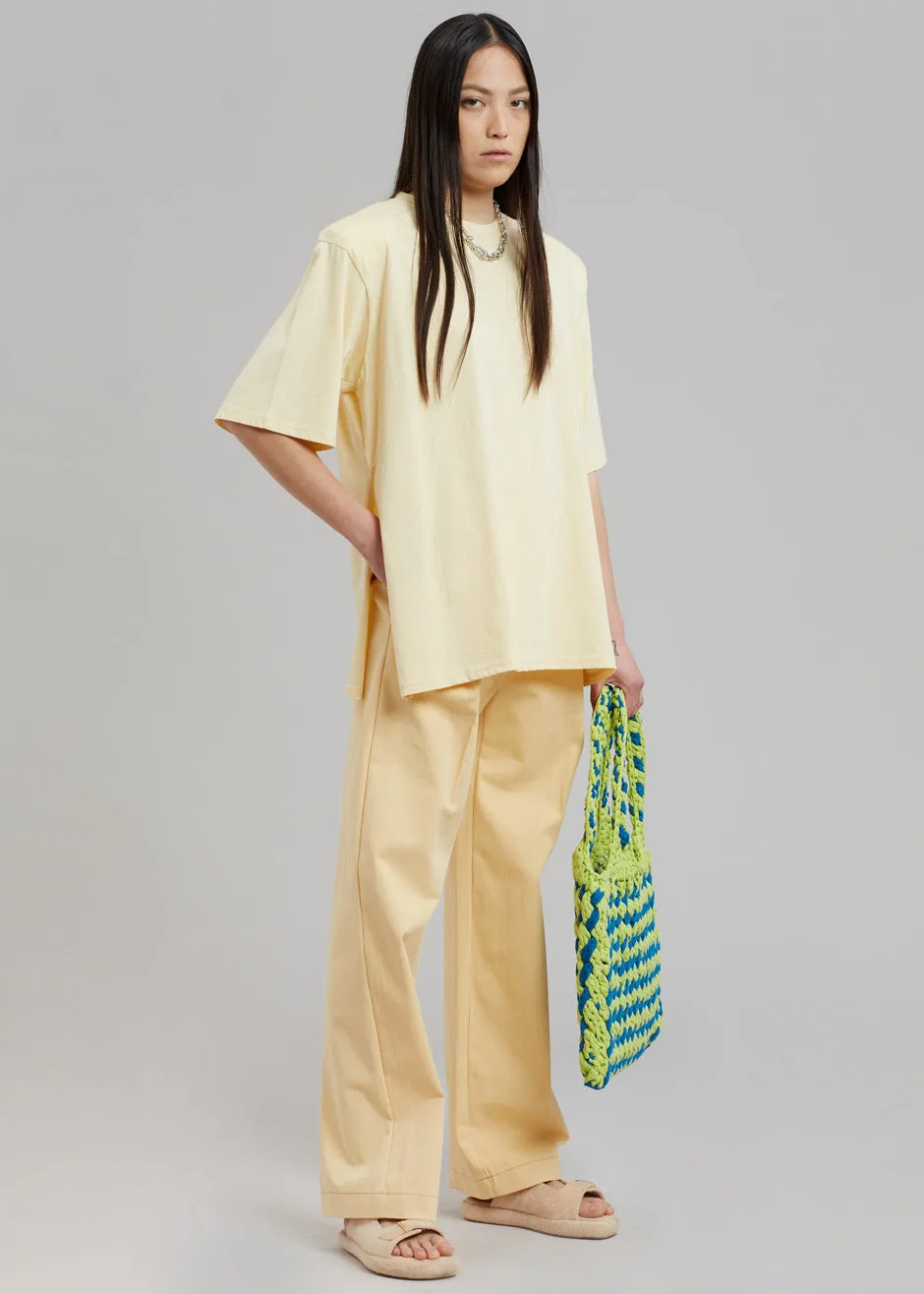 Kusa Slit Tee - Pale Yellow sold by Frankie Shop product image thumbnail 4