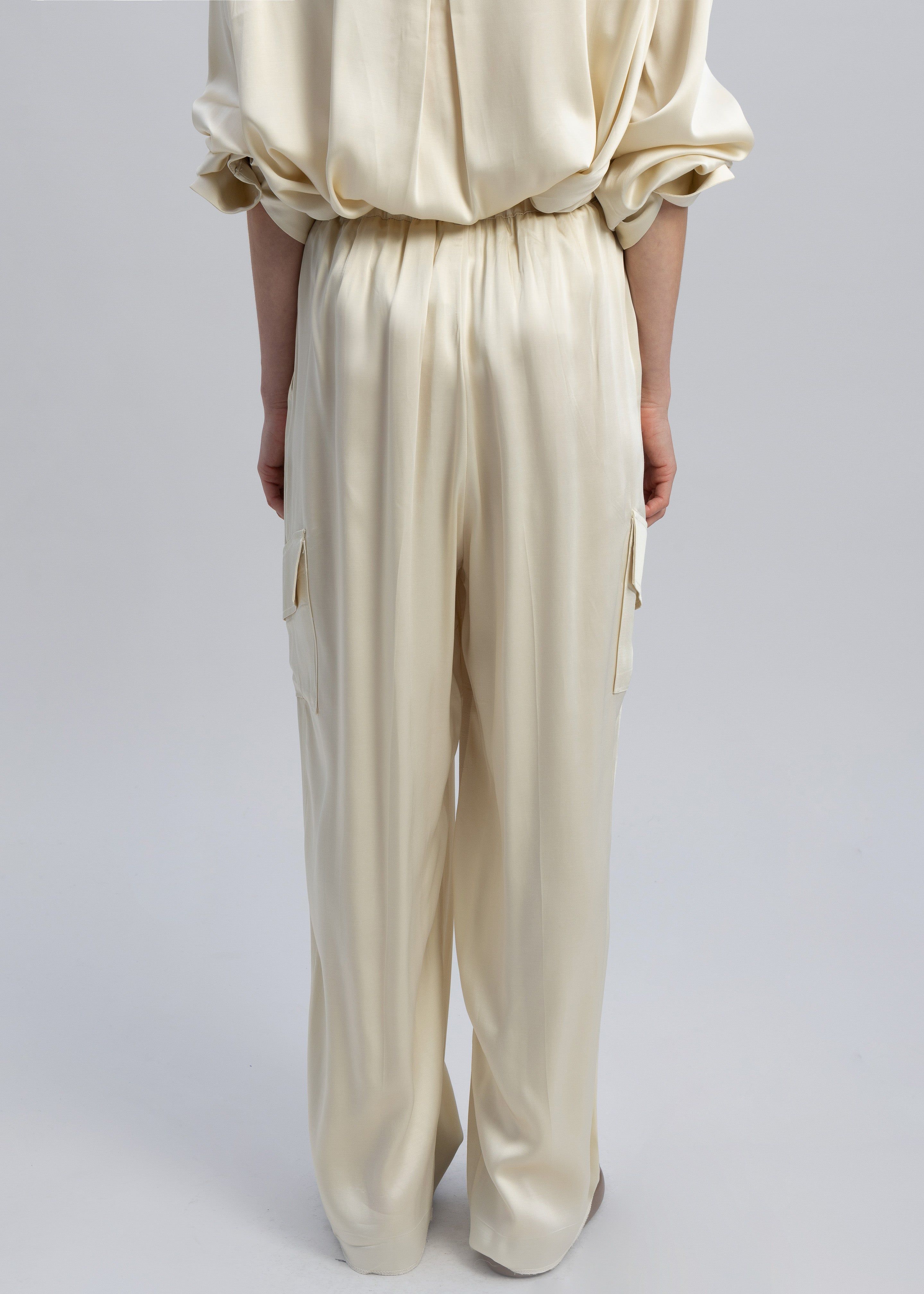 Menne Silky Trousers - Ivory sold by Frankie Shop product image thumbnail 11