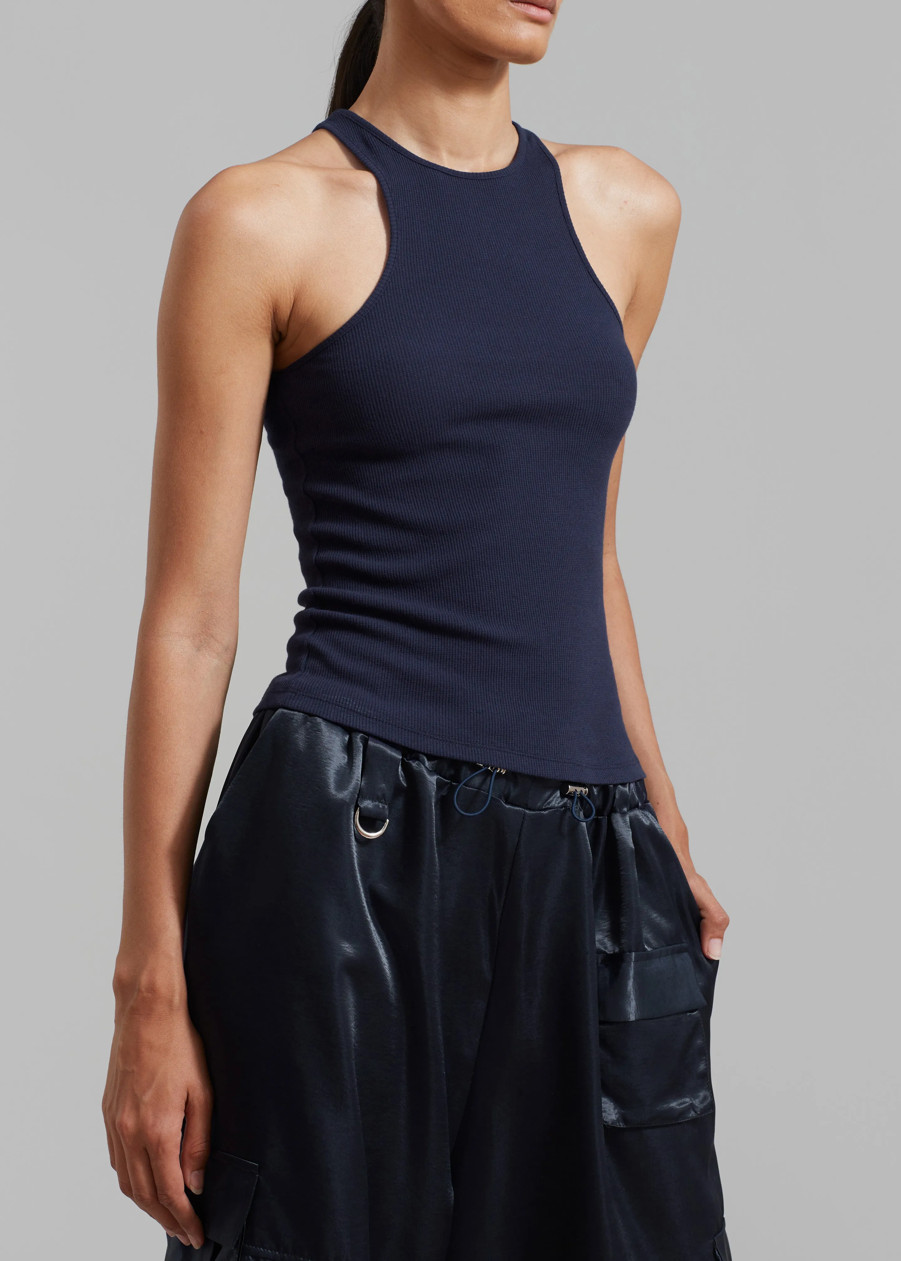 Ophelia Rib Tank Top - Navy sold by Frankie Shop product image thumbnail 5
