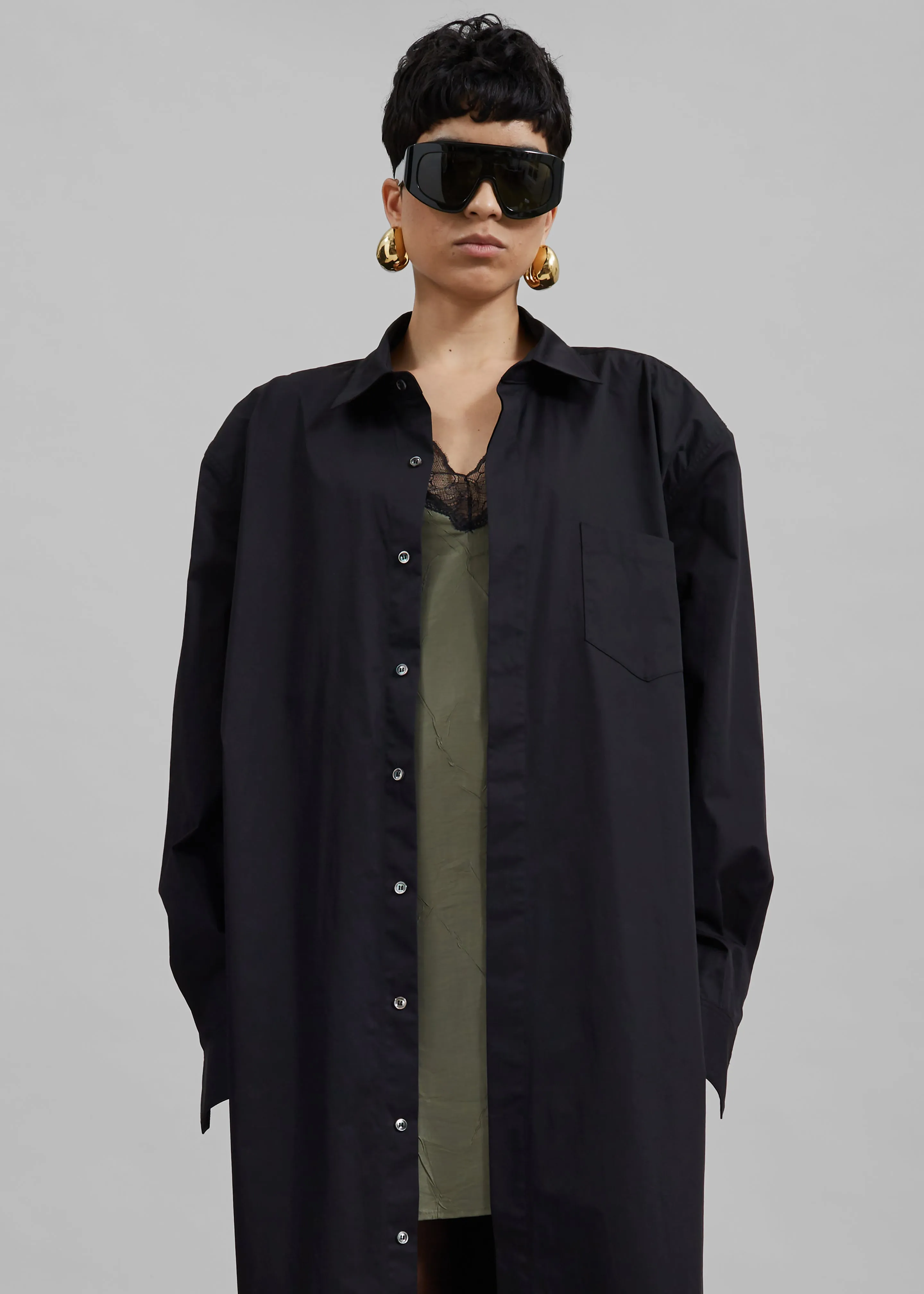 Louisa Trench Dress - Black sold by Frankie Shop product image thumbnail 4
