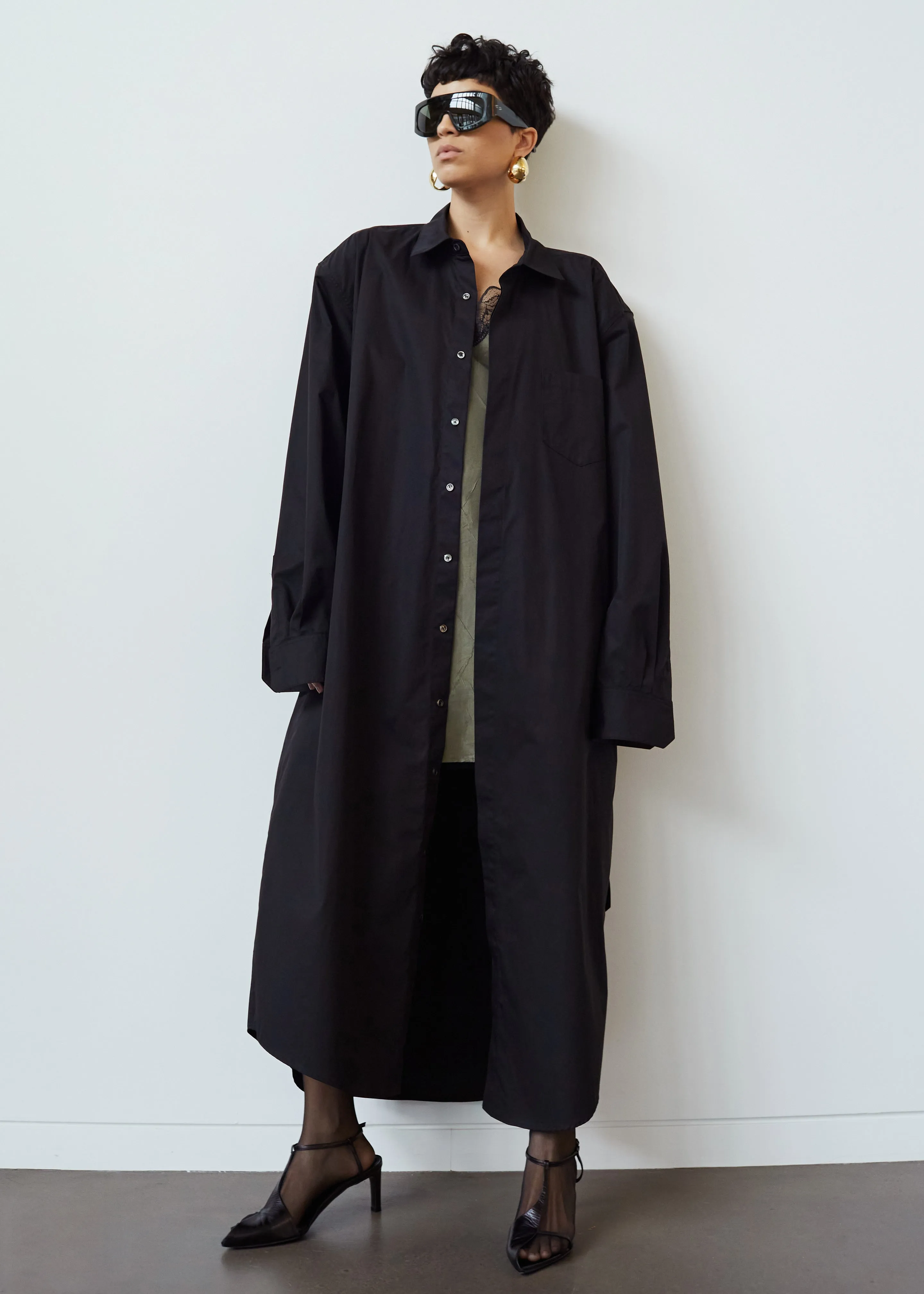 Louisa Trench Dress - Black sold by Frankie Shop product image thumbnail 5