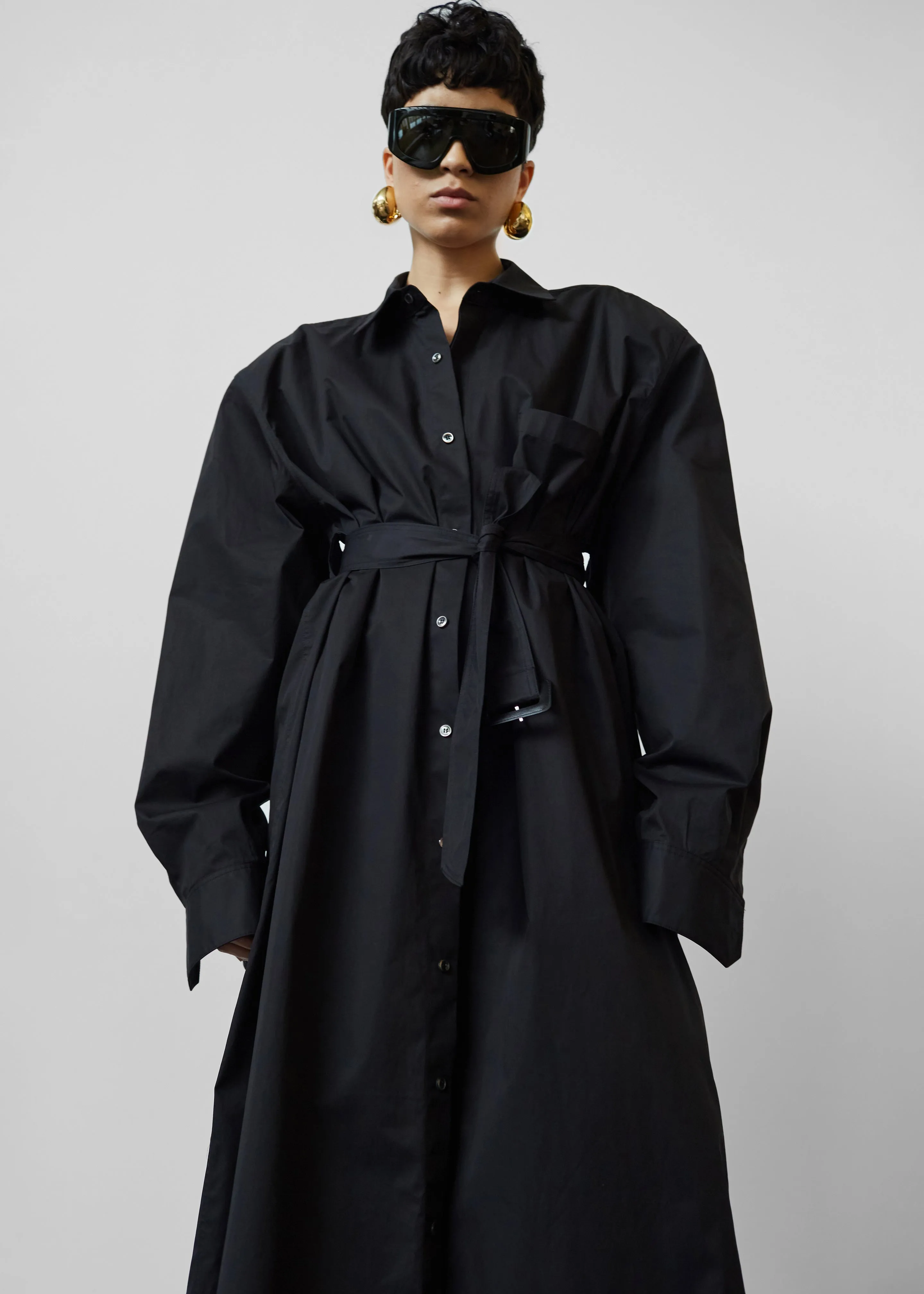 Louisa Trench Dress - Black sold by Frankie Shop product image thumbnail 2