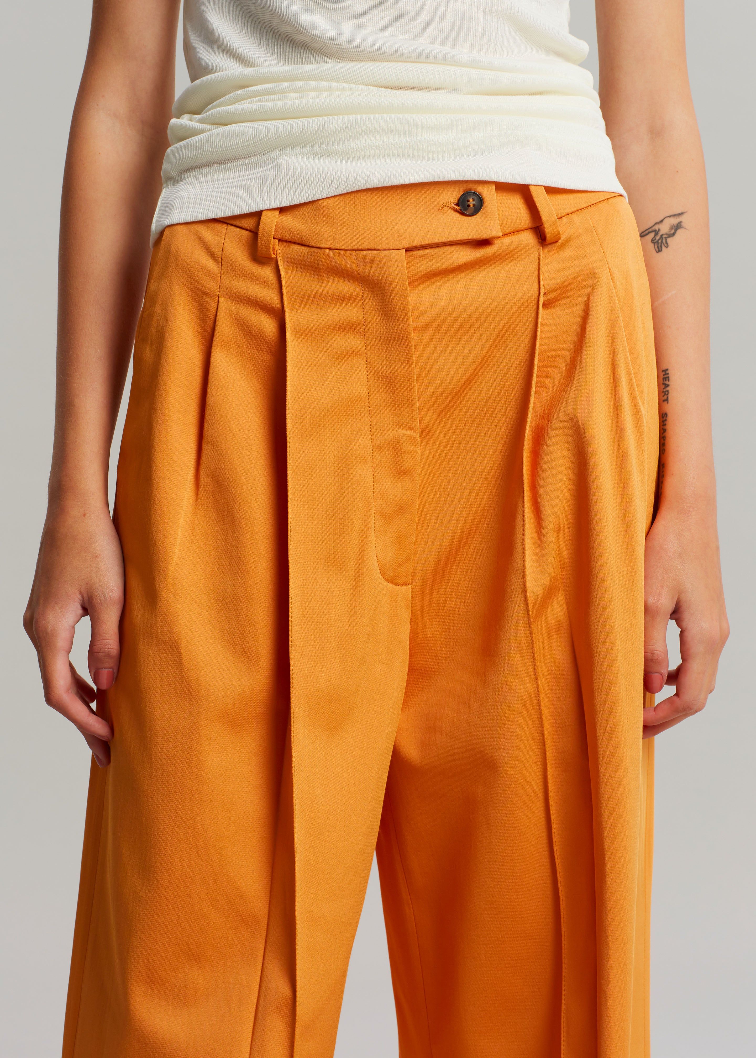 Loulou Studio Lehen Wide Pants - Orange sold by Frankie Shop product image thumbnail 4