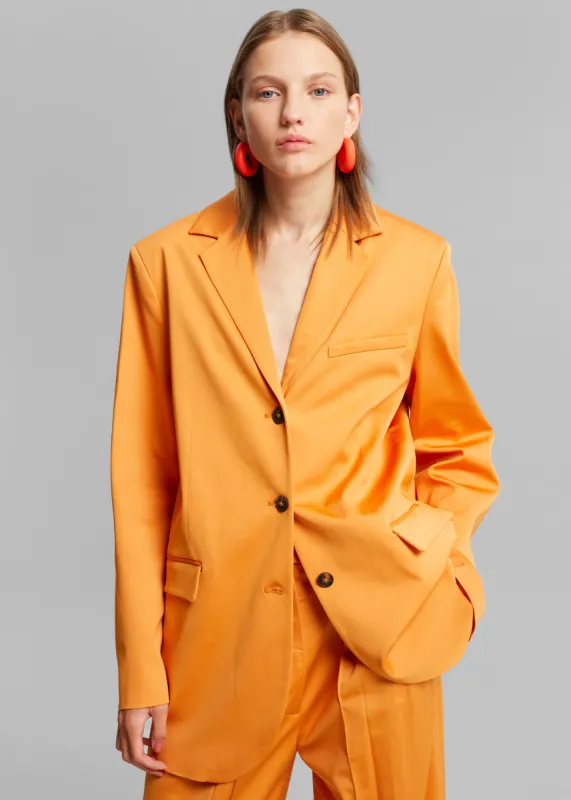 Loulou Studio Sund Blazer - Orange sold by Frankie Shop