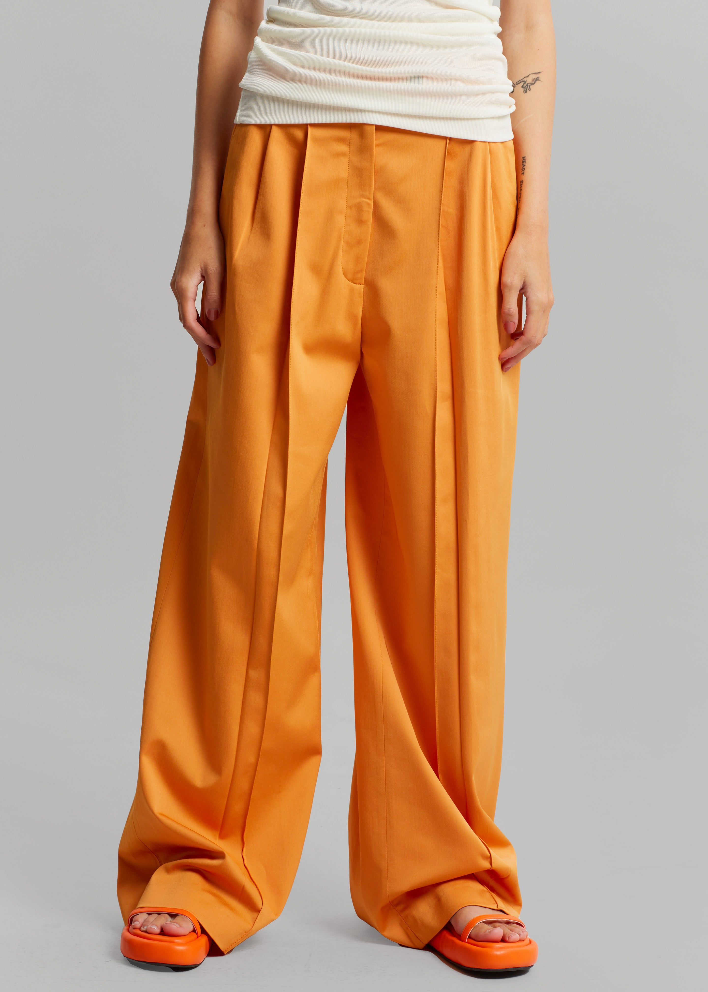 Loulou Studio Lehen Wide Pants - Orange sold by Frankie Shop product image thumbnail 2