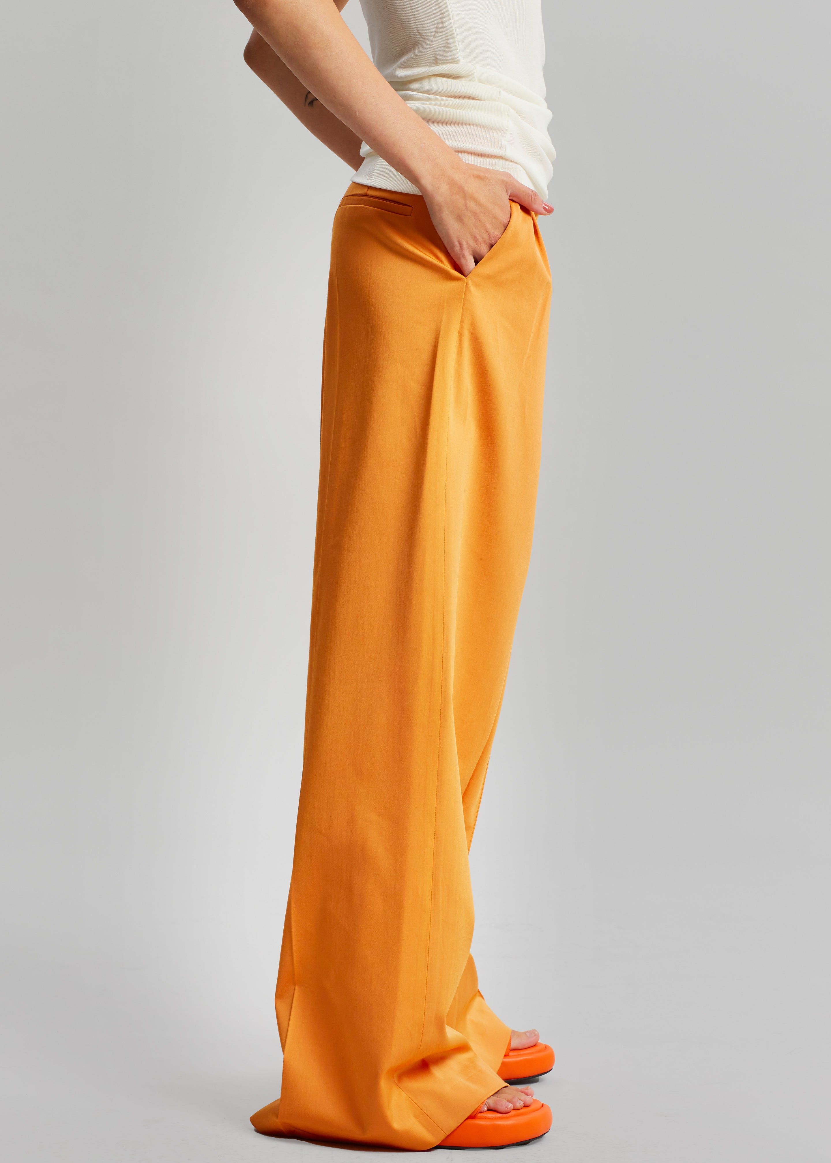 Loulou Studio Lehen Wide Pants - Orange sold by Frankie Shop product image thumbnail 5