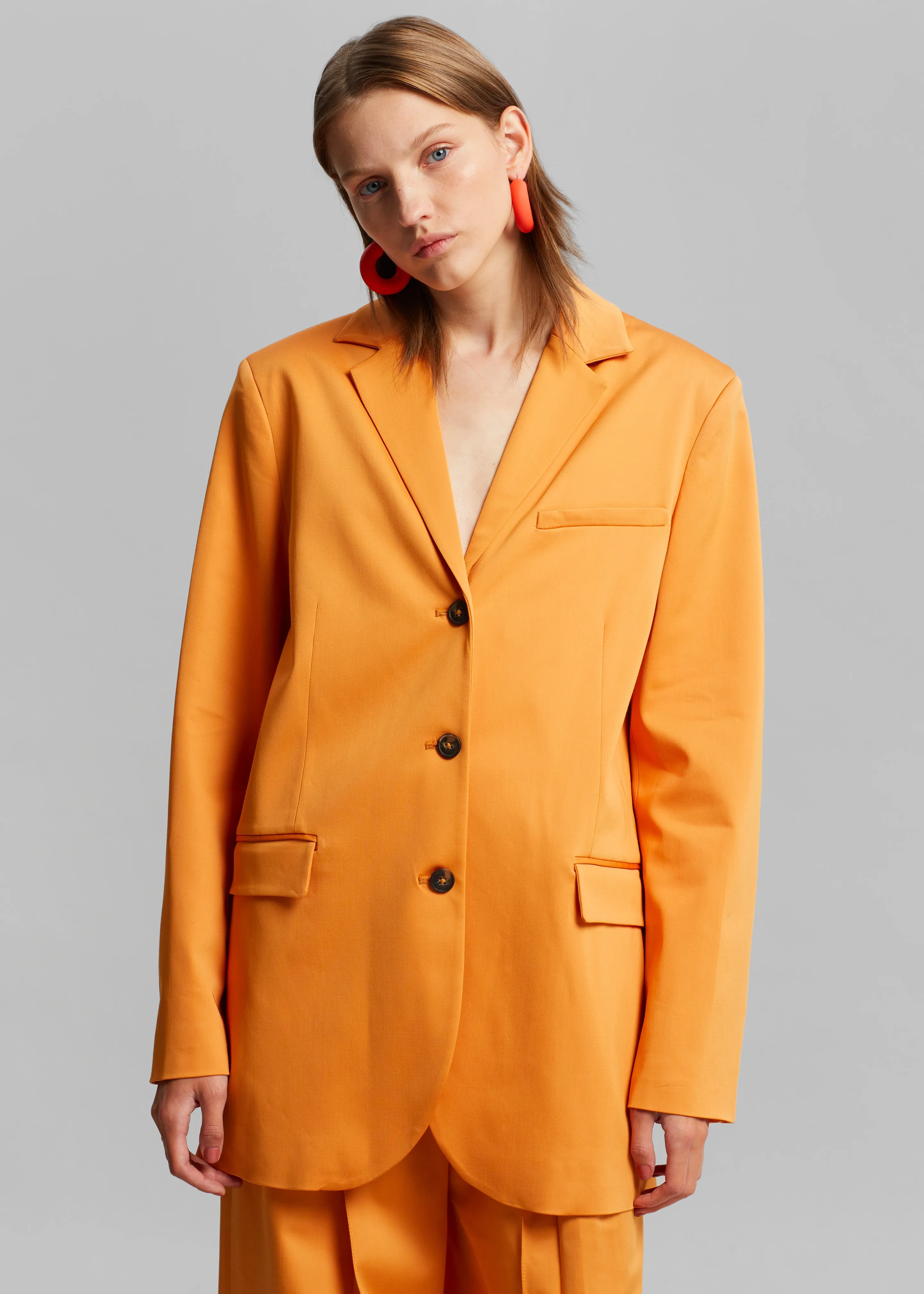Loulou Studio Sund Blazer - Orange sold by Frankie Shop product image thumbnail 3