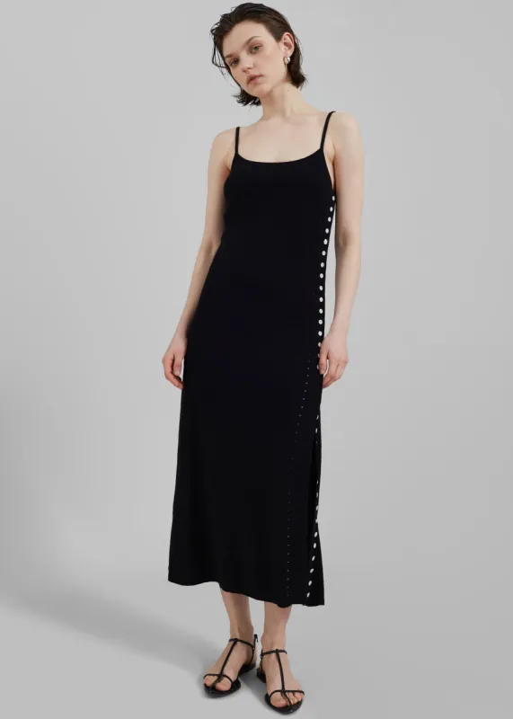Proenza Schouler White Label Astrid Dress In Boucle Viscose - Black made by Proenza Schouler