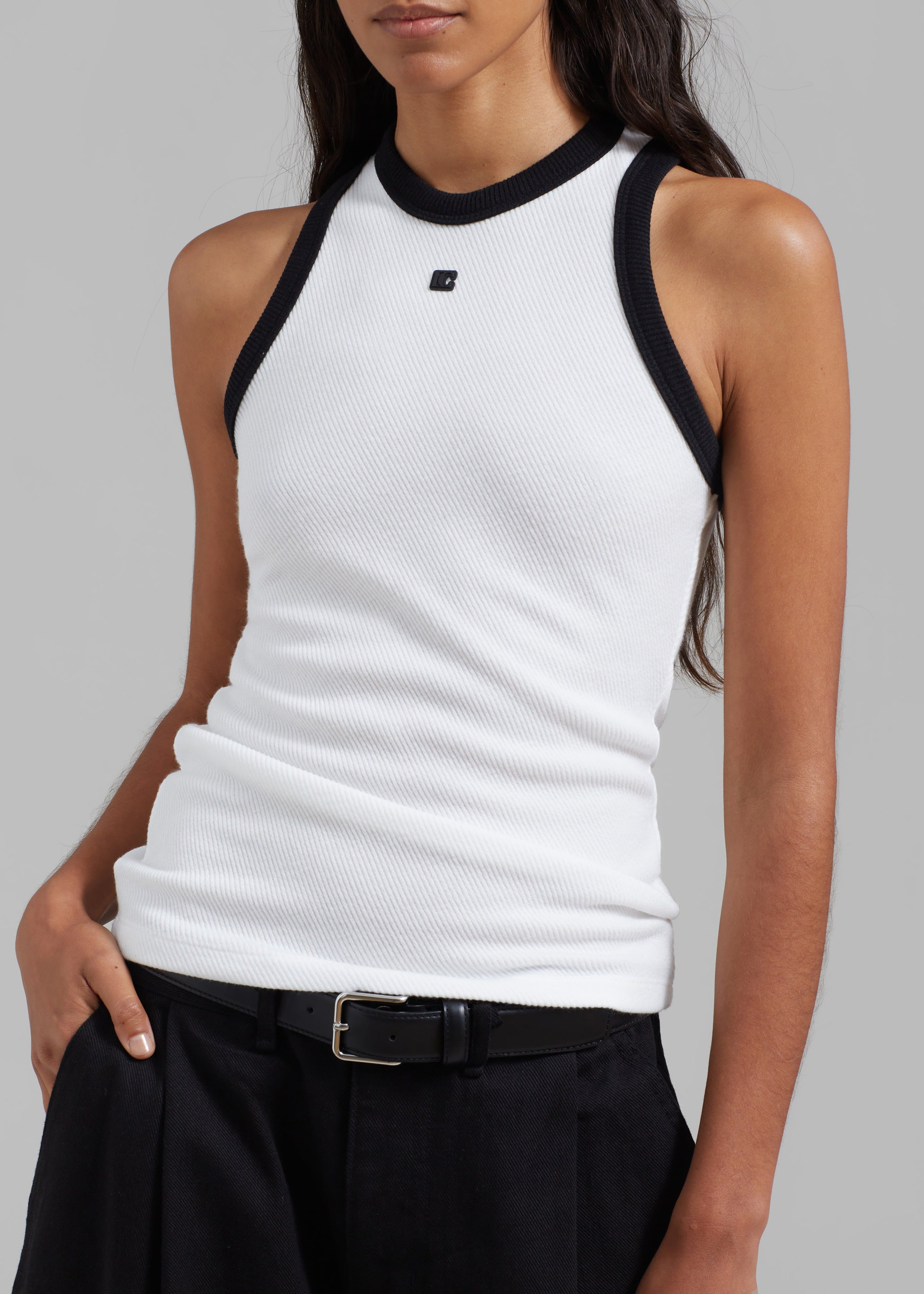 Low Classic Classic Rib Sleeveless Top - White sold by Frankie Shop product image thumbnail 4