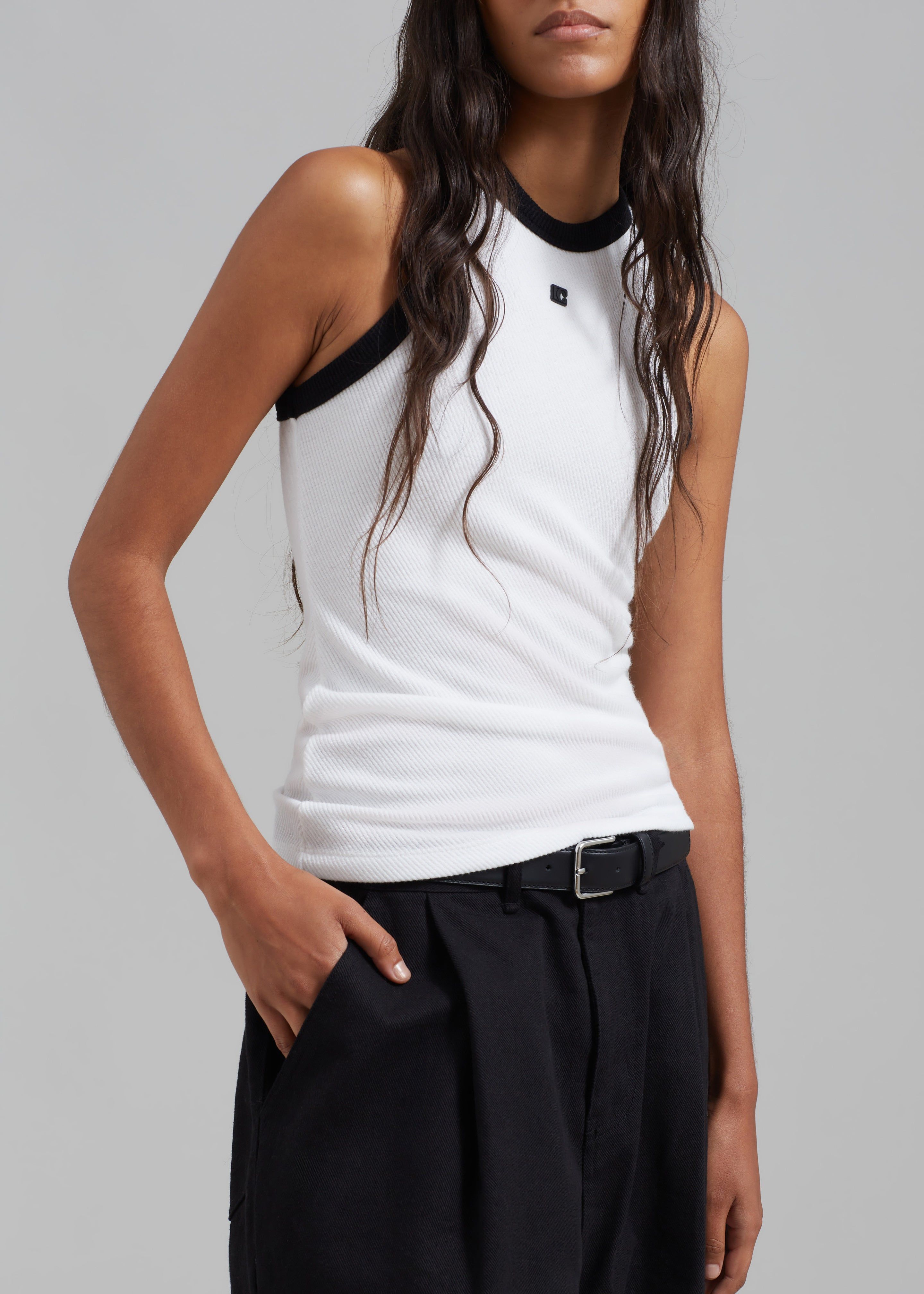 Low Classic Classic Rib Sleeveless Top - White sold by Frankie Shop product image thumbnail 2