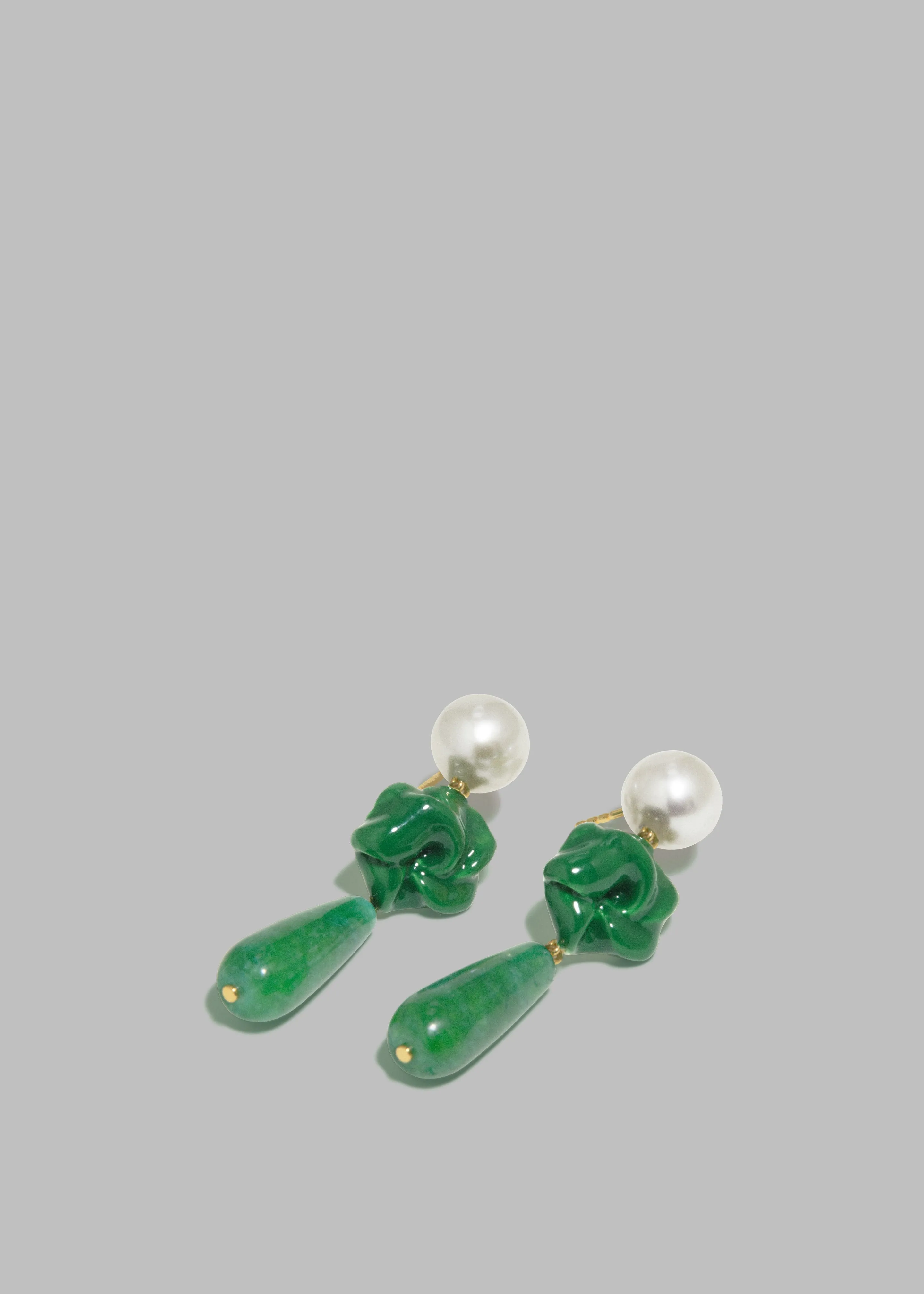 Completedworks The Depths of Time Earrings - Pearl/Green Chalcedony sold by Frankie Shop product image thumbnail 4