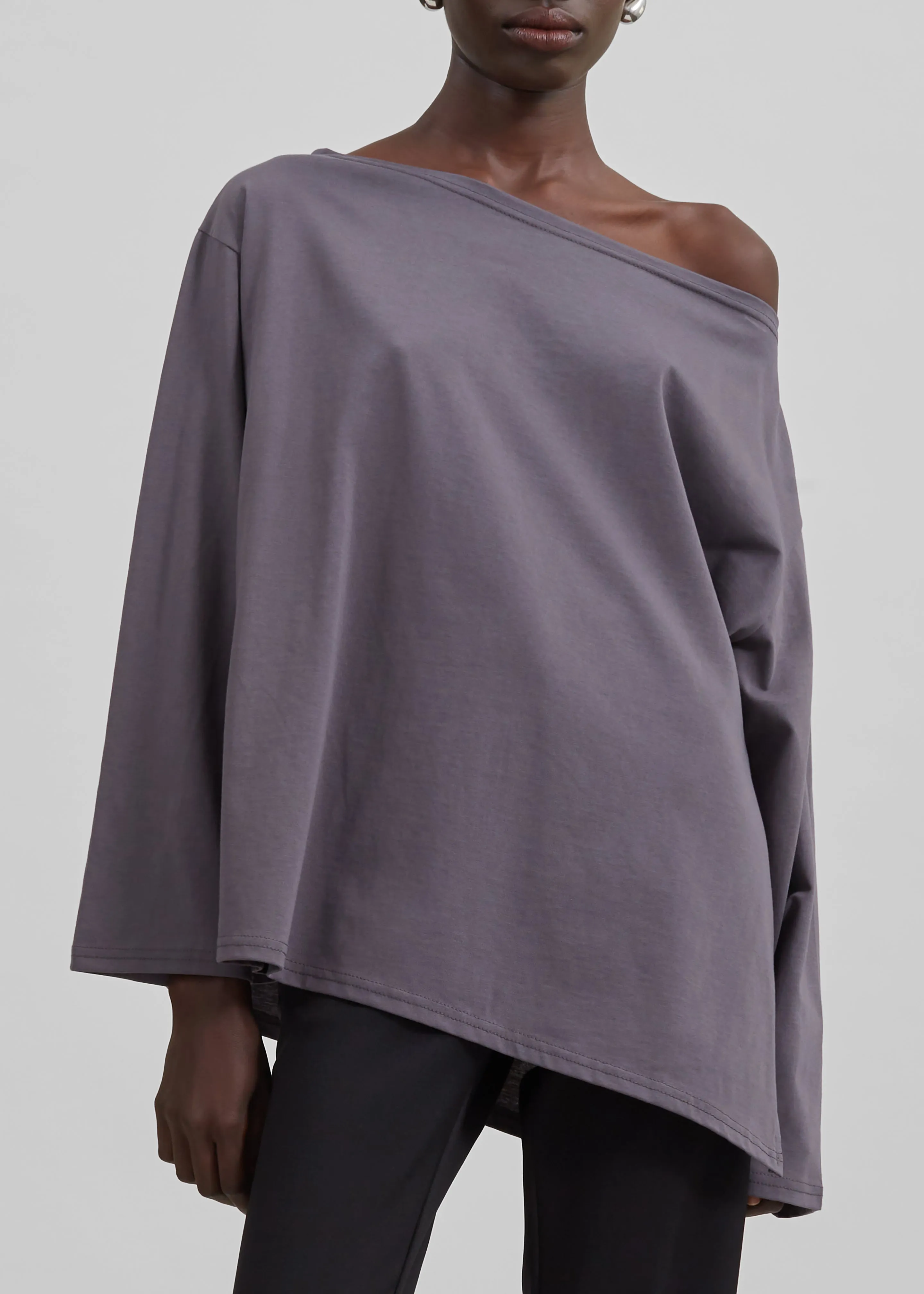 Apollo Long Sleeve Tee - Charcoal sold by Frankie Shop product image thumbnail 5