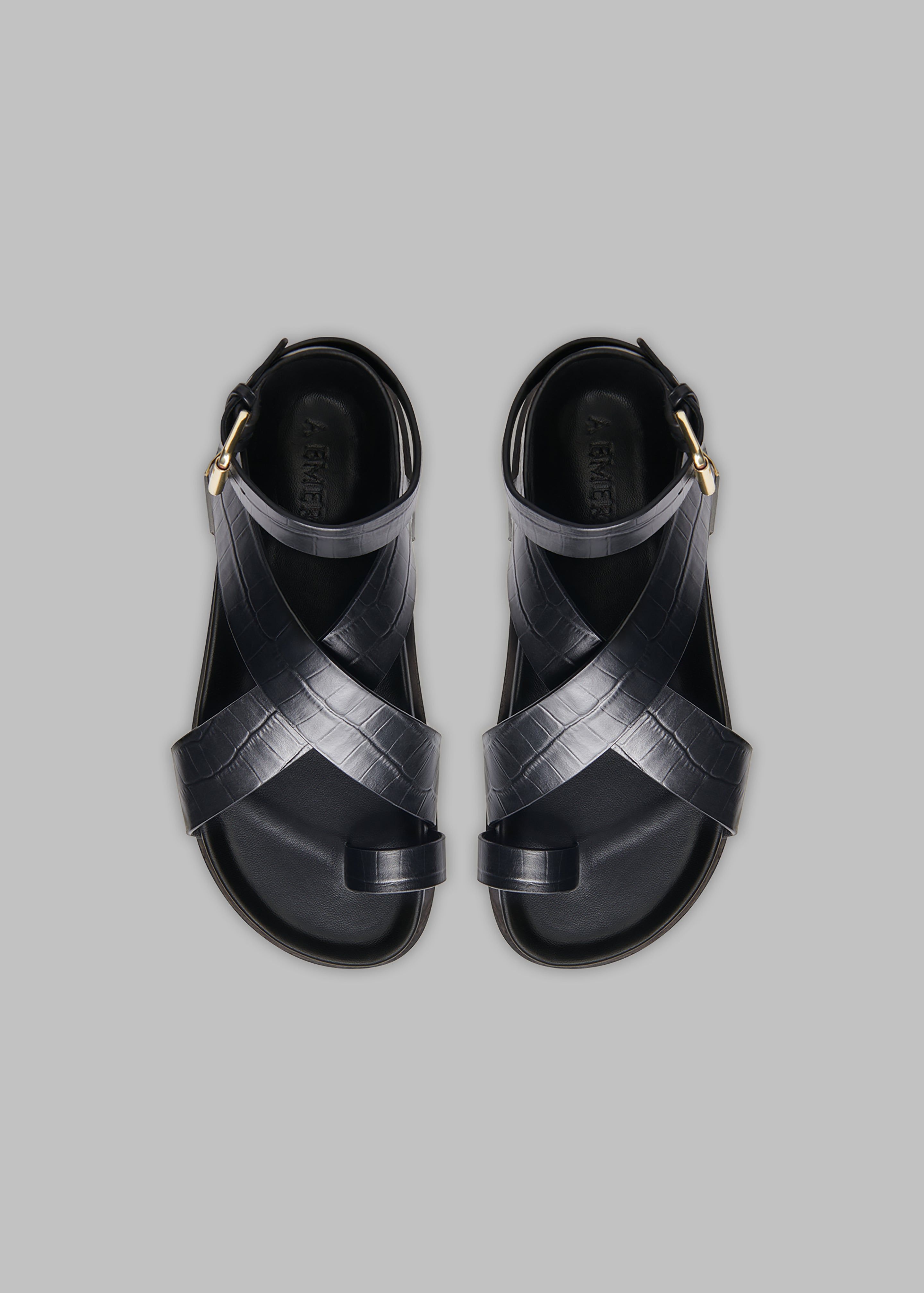 A.Emery Jalen Sandal - Black Croc sold by Frankie Shop product image thumbnail 5