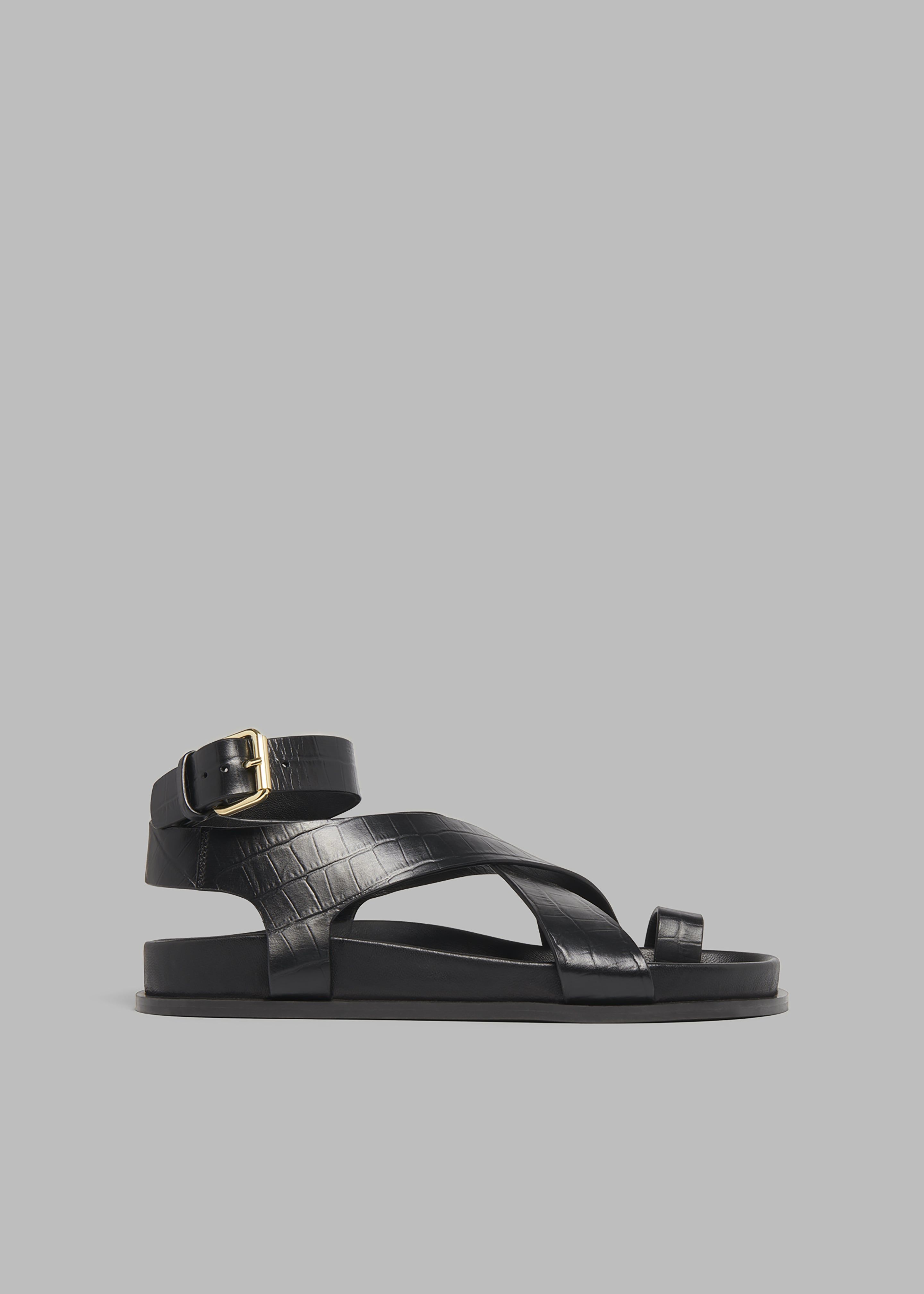 A.Emery Jalen Sandal - Black Croc sold by Frankie Shop product image thumbnail 3