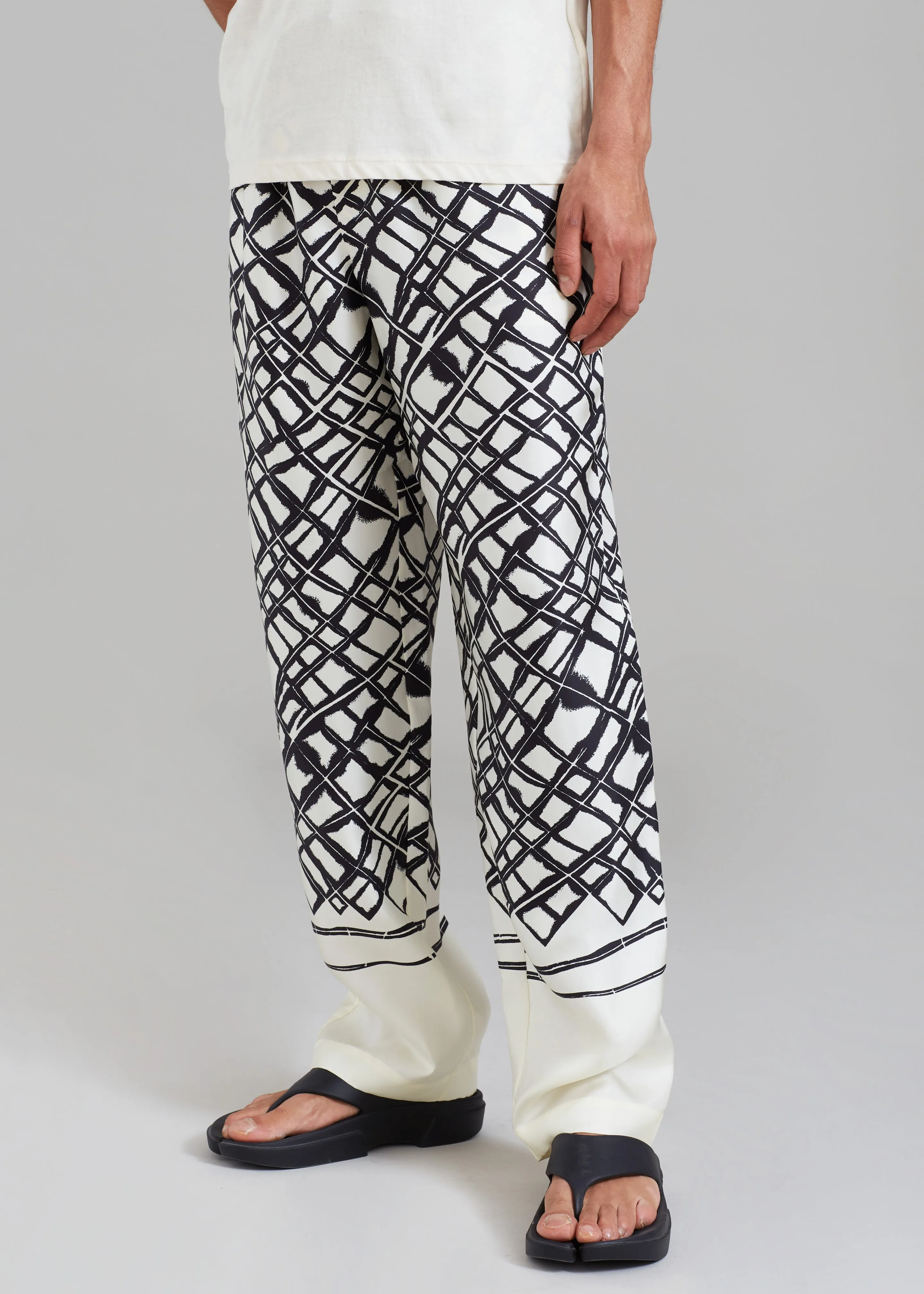 Róhe Unisex Silk Labyrinth Pants - Labyrinth sold by Frankie Shop product image thumbnail 4
