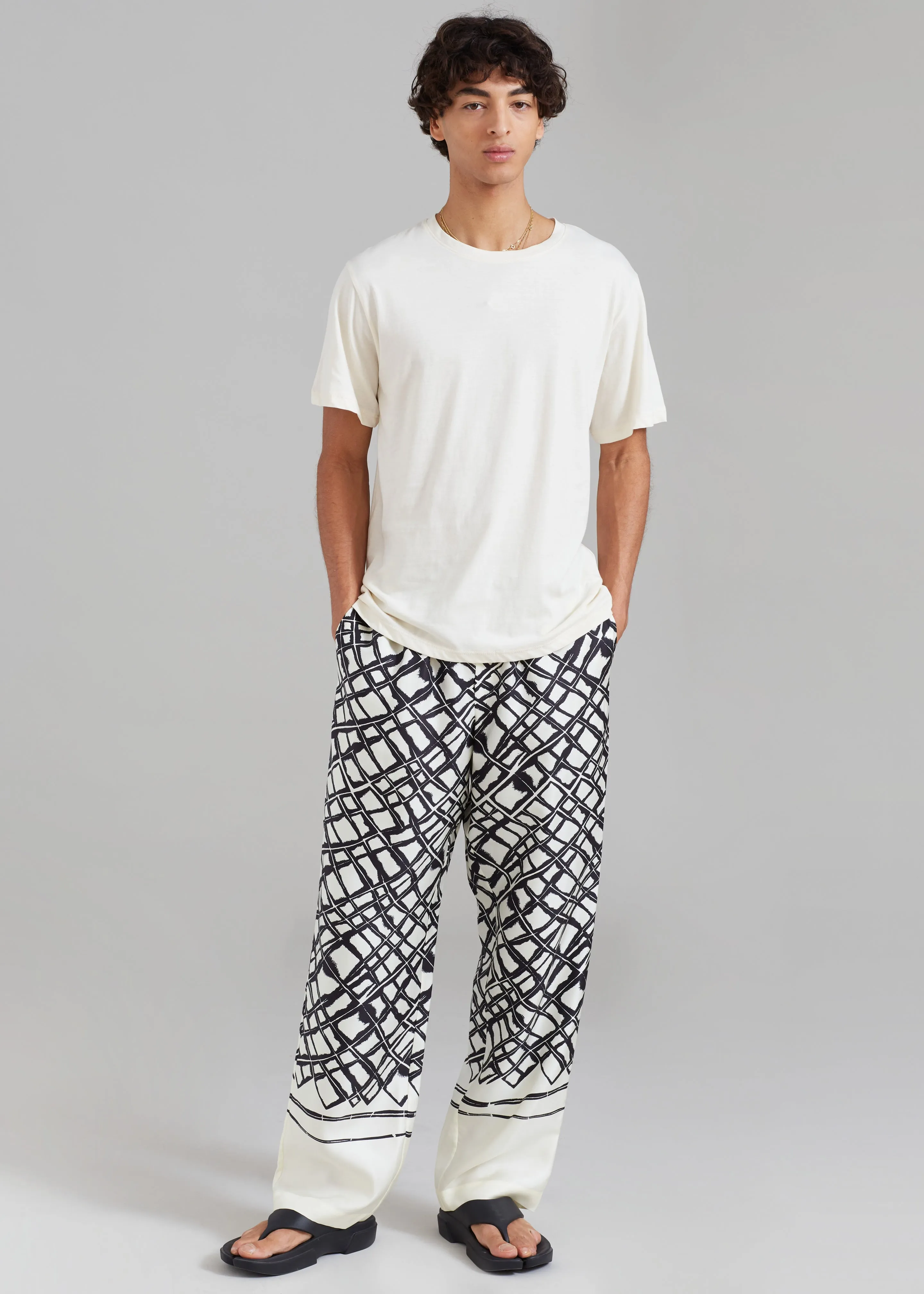 Róhe Unisex Silk Labyrinth Pants - Labyrinth sold by Frankie Shop product image thumbnail 5