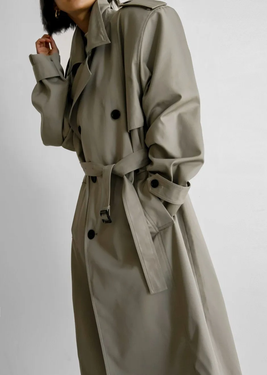 Eugene Trench Coat - Pale Khaki sold by Frankie Shop product image thumbnail 3