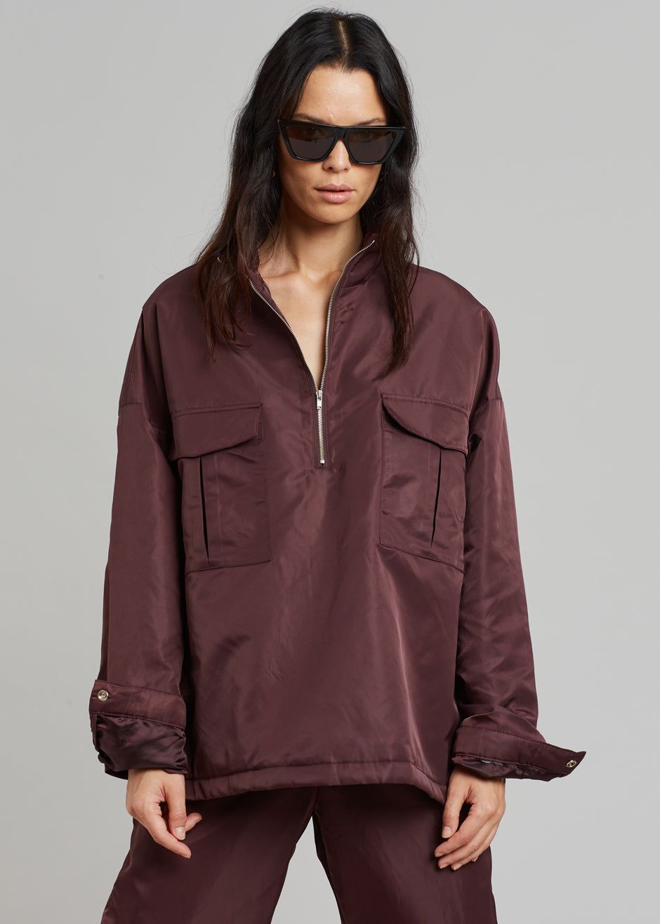 Kevin Anorak Jacket - Burgundy sold by Frankie Shop product image thumbnail 5