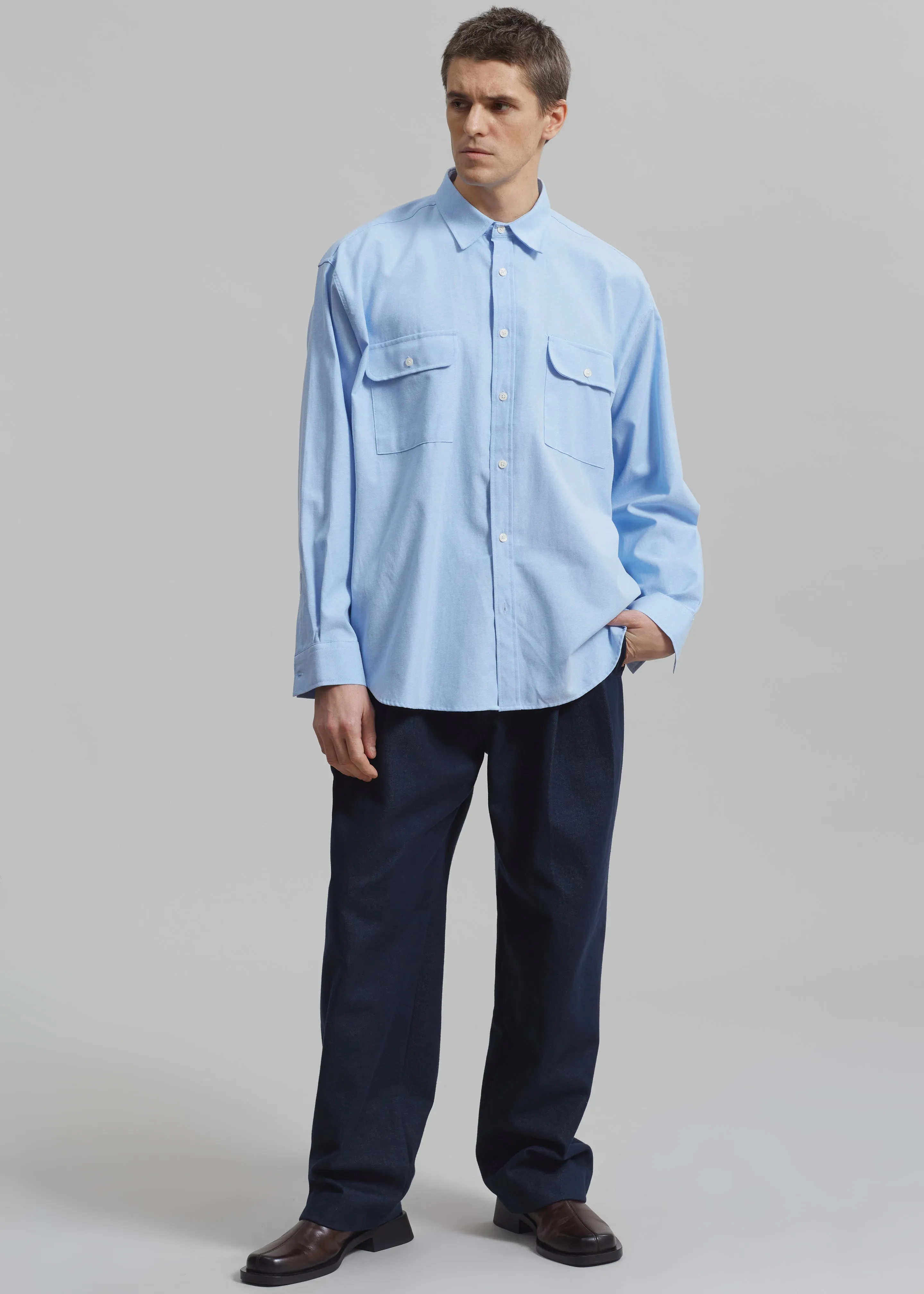 Alexander Button Up Shirt - Blue sold by Frankie Shop product image thumbnail 2