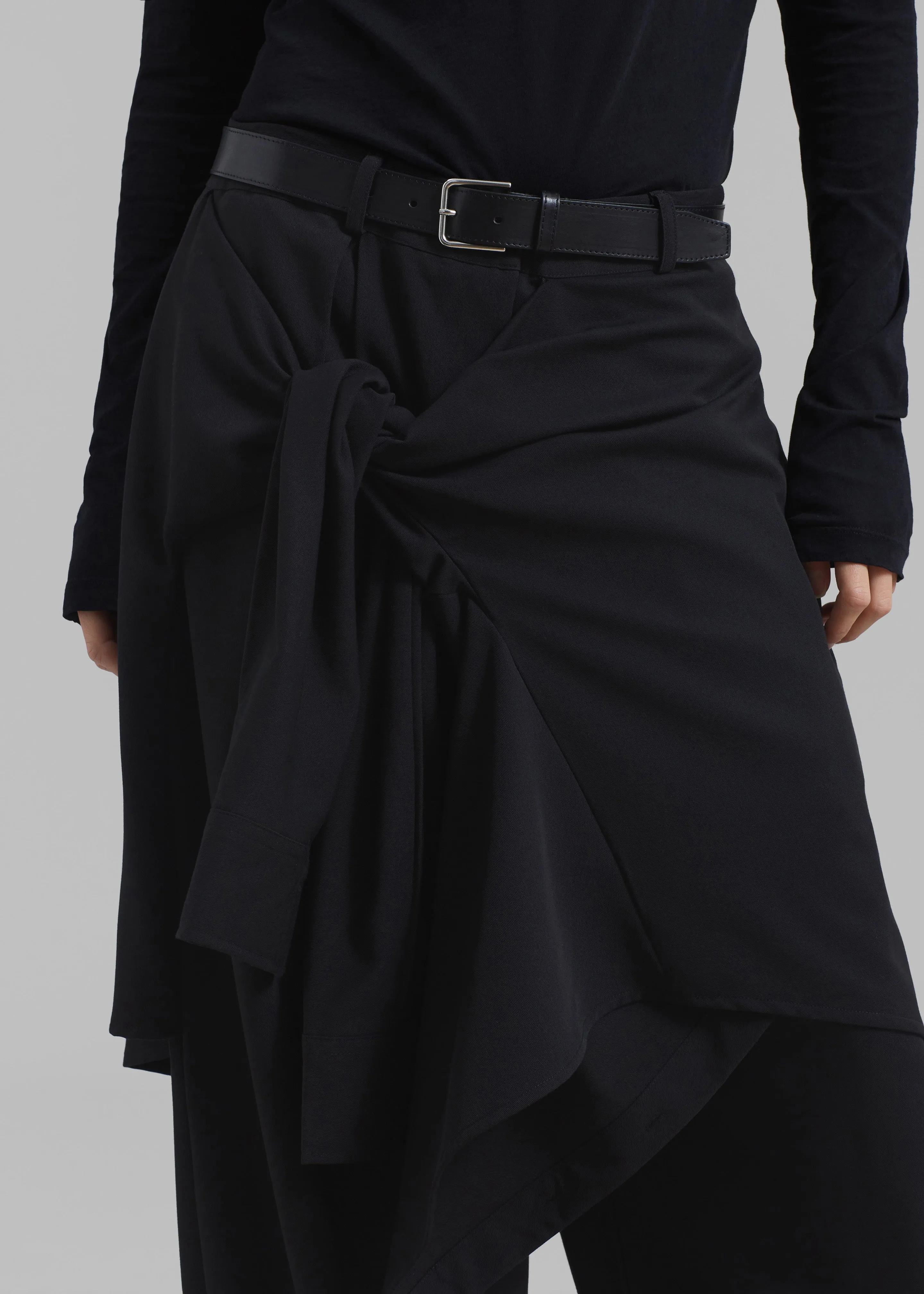 Adam Tie-Front Pants - Black sold by Frankie Shop product image thumbnail 4