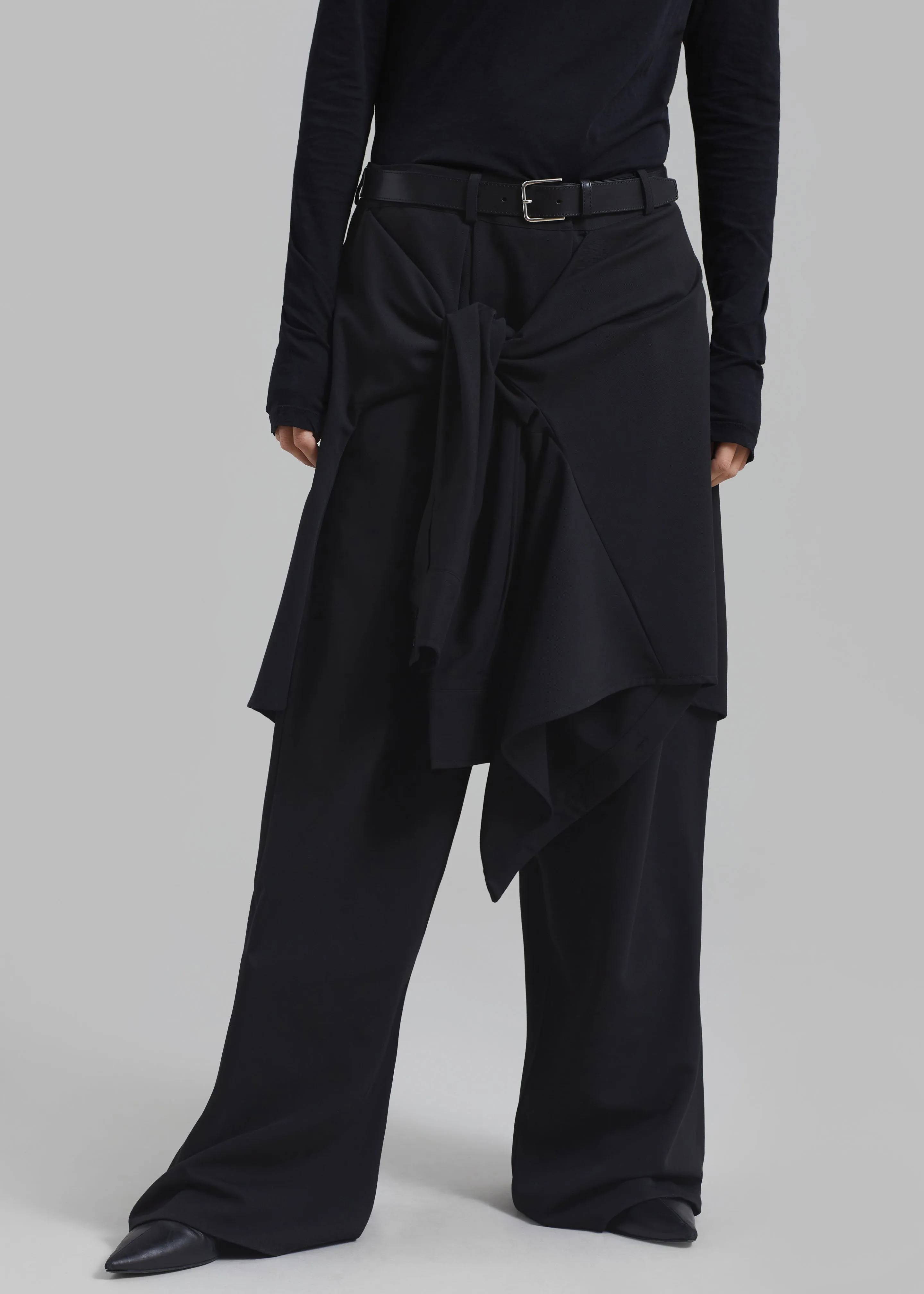 Adam Tie-Front Pants - Black sold by Frankie Shop product image thumbnail 2