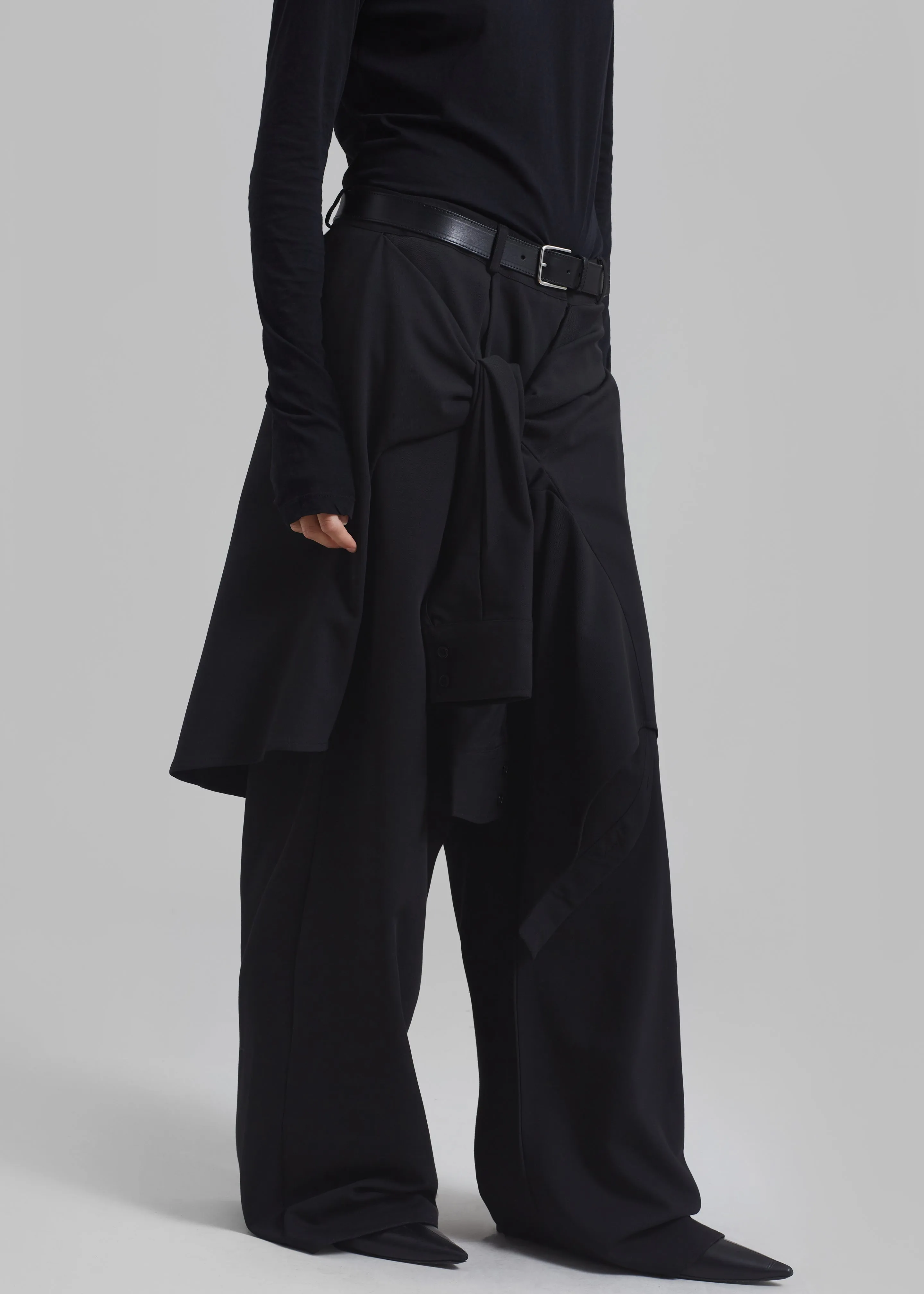 Adam Tie-Front Pants - Black sold by Frankie Shop product image thumbnail 3