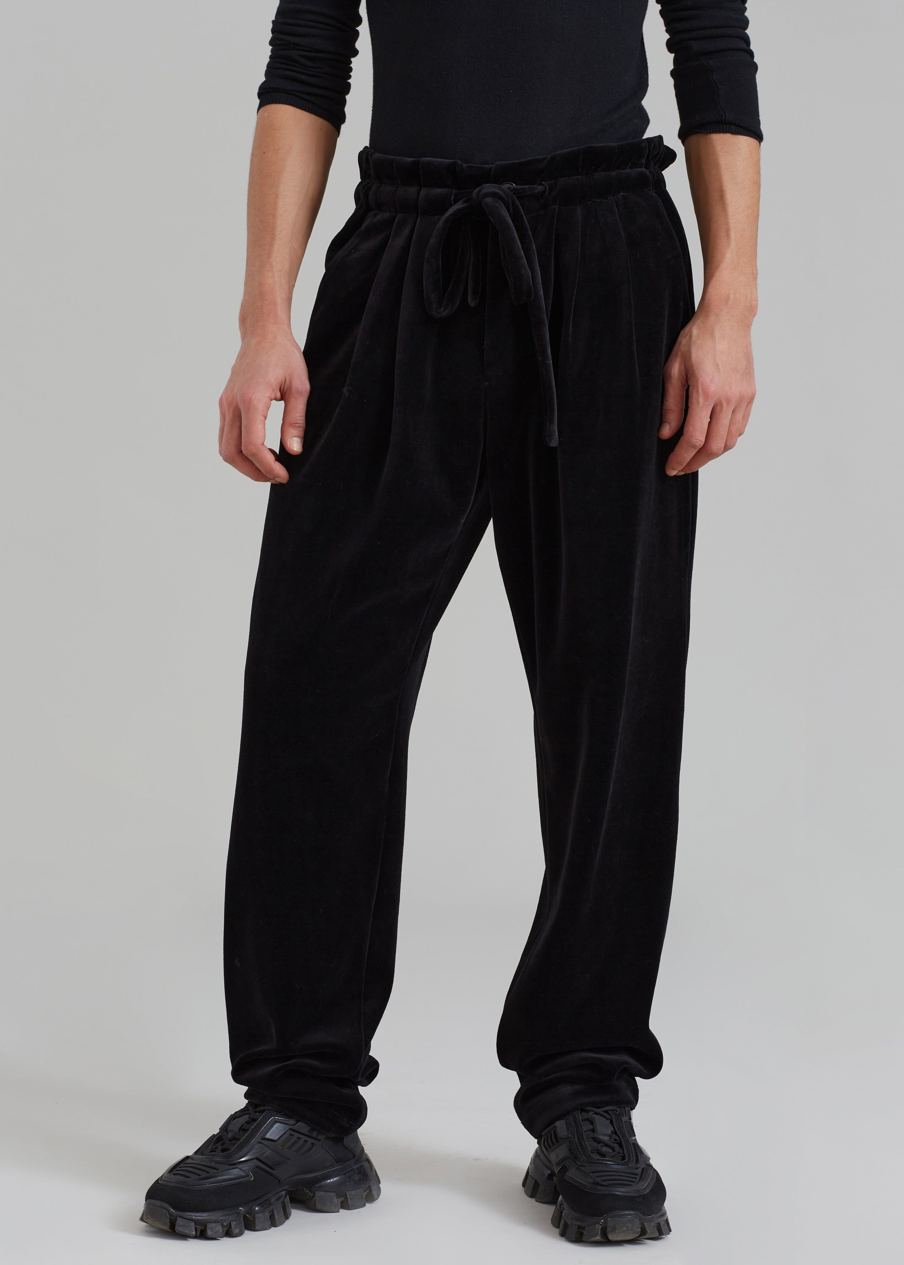 Pierre Velvet Pants - Black sold by Frankie Shop