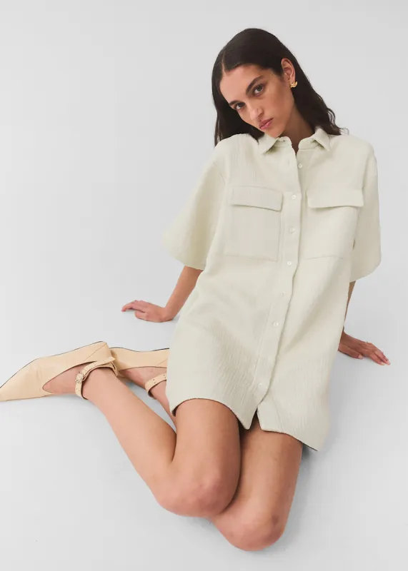 Matin Lucca Pocket Dress - Natural made by Frankie Shop