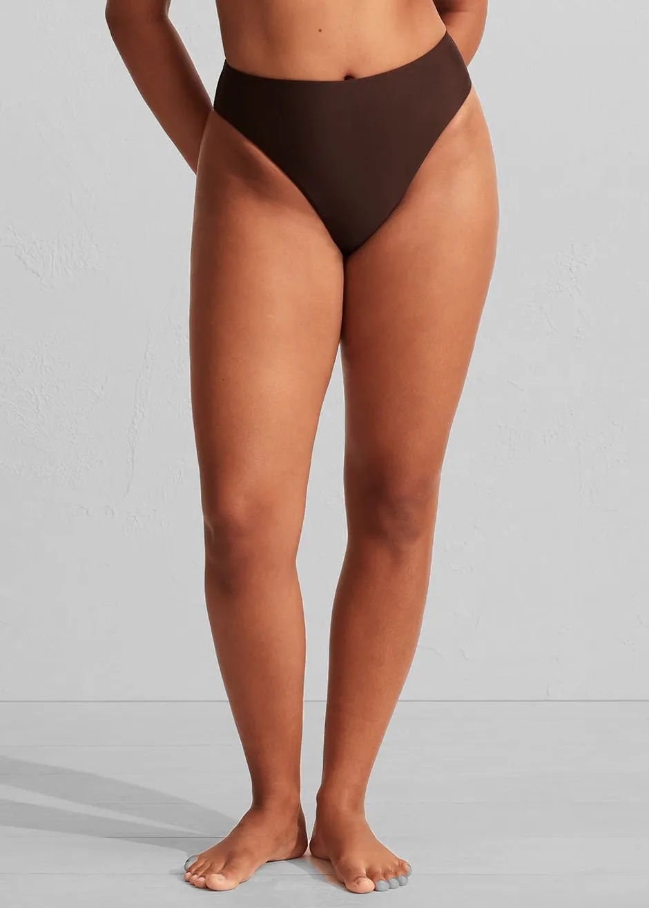 Matteau Nineties High Waist Bikini Brief - Carob sold by Frankie Shop product image thumbnail 3