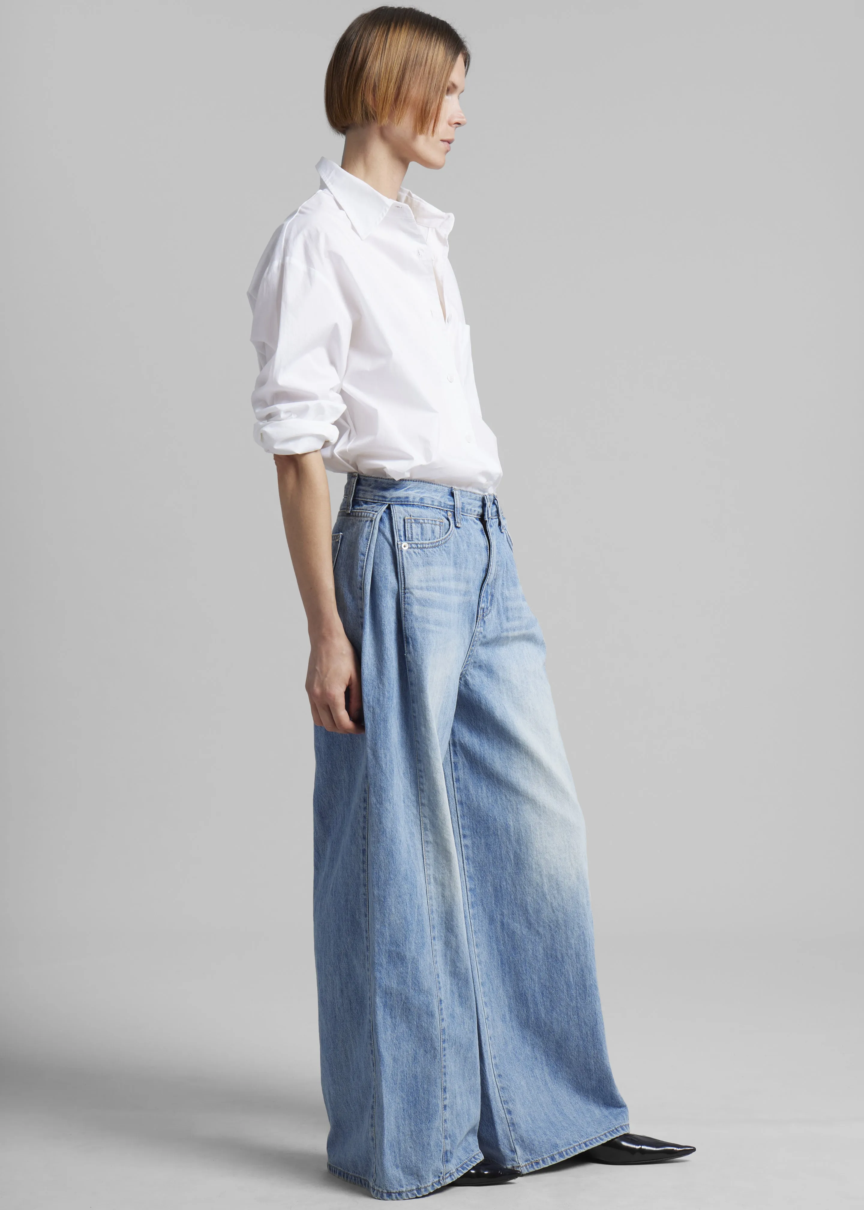 Oakley Wide Leg Jeans - Blue Wash sold by Frankie Shop product image thumbnail 5