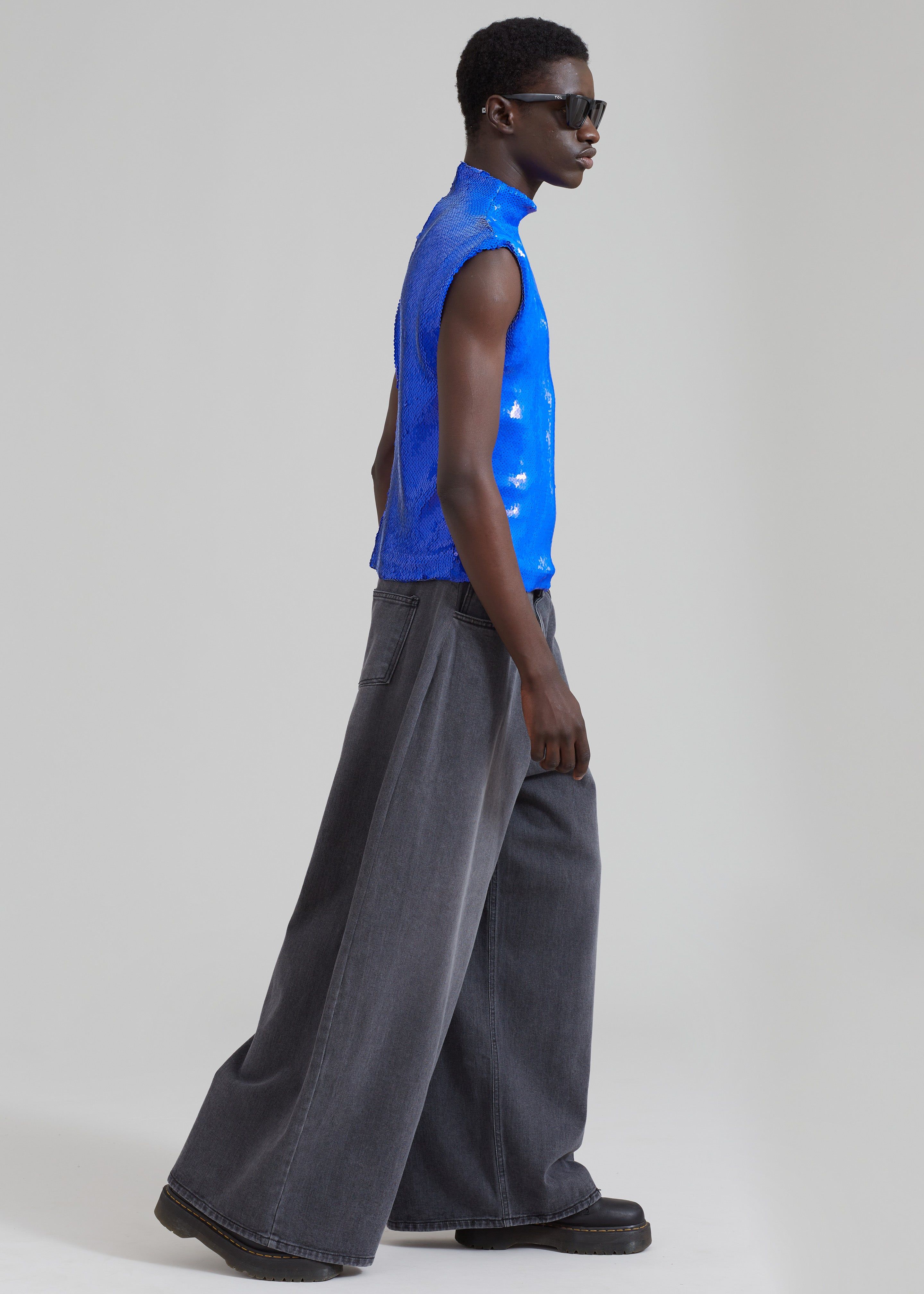 EGONLab Wonderland Sequins Top - Blue Sequins sold by Frankie Shop product image thumbnail 4