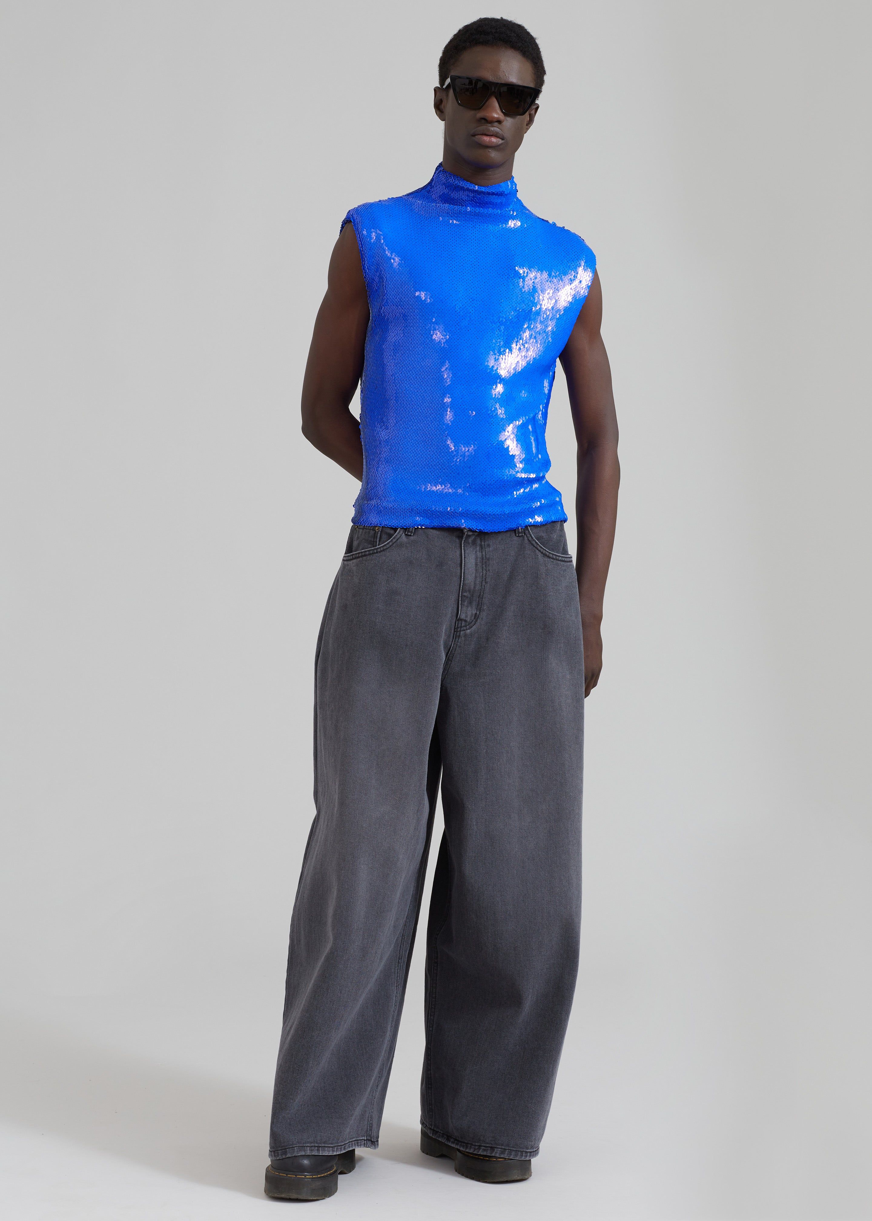 EGONLab Wonderland Sequins Top - Blue Sequins sold by Frankie Shop product image thumbnail 7