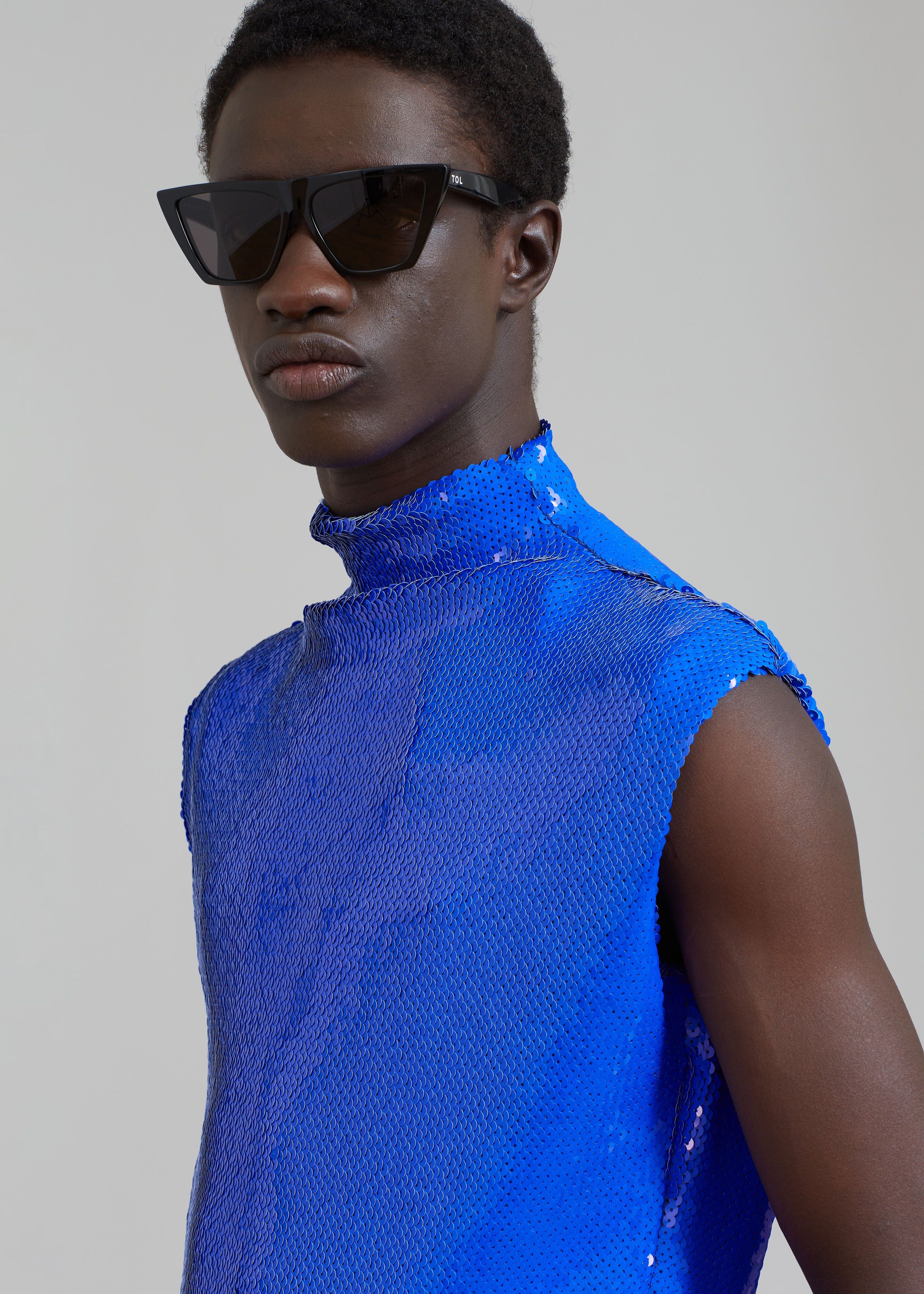 EGONLab Wonderland Sequins Top - Blue Sequins sold by Frankie Shop product image thumbnail 3