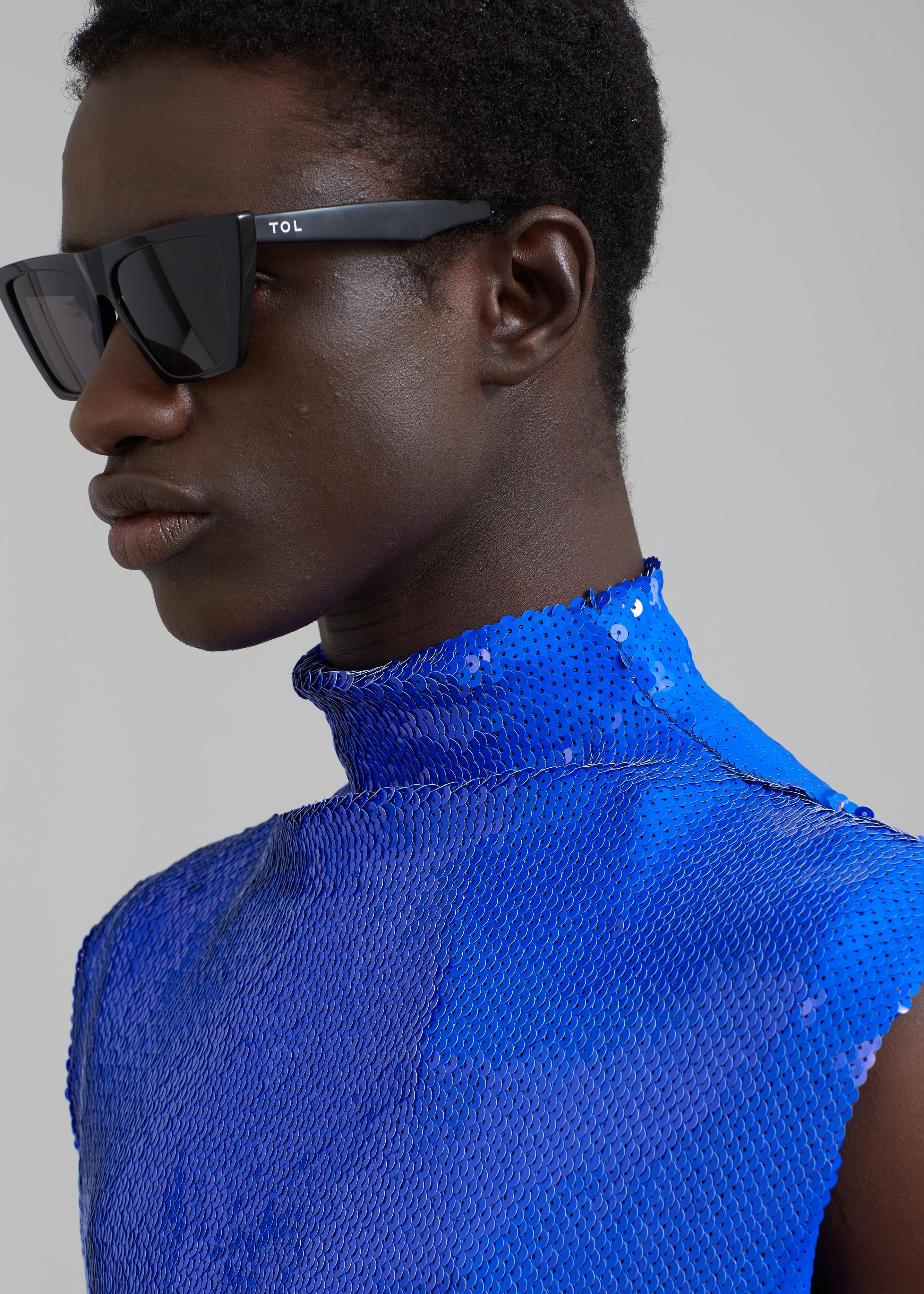 EGONLab Wonderland Sequins Top - Blue Sequins sold by Frankie Shop product image thumbnail 6