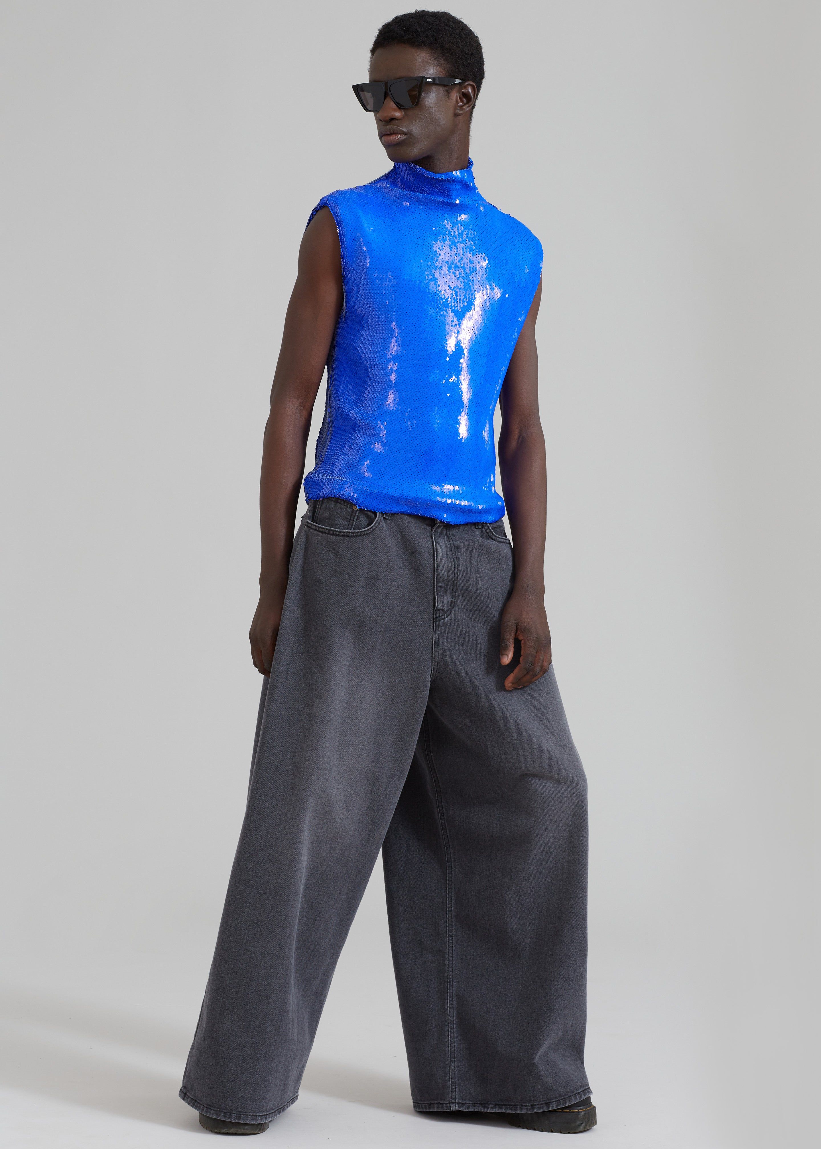 EGONLab Wonderland Sequins Top - Blue Sequins sold by Frankie Shop product image thumbnail 5