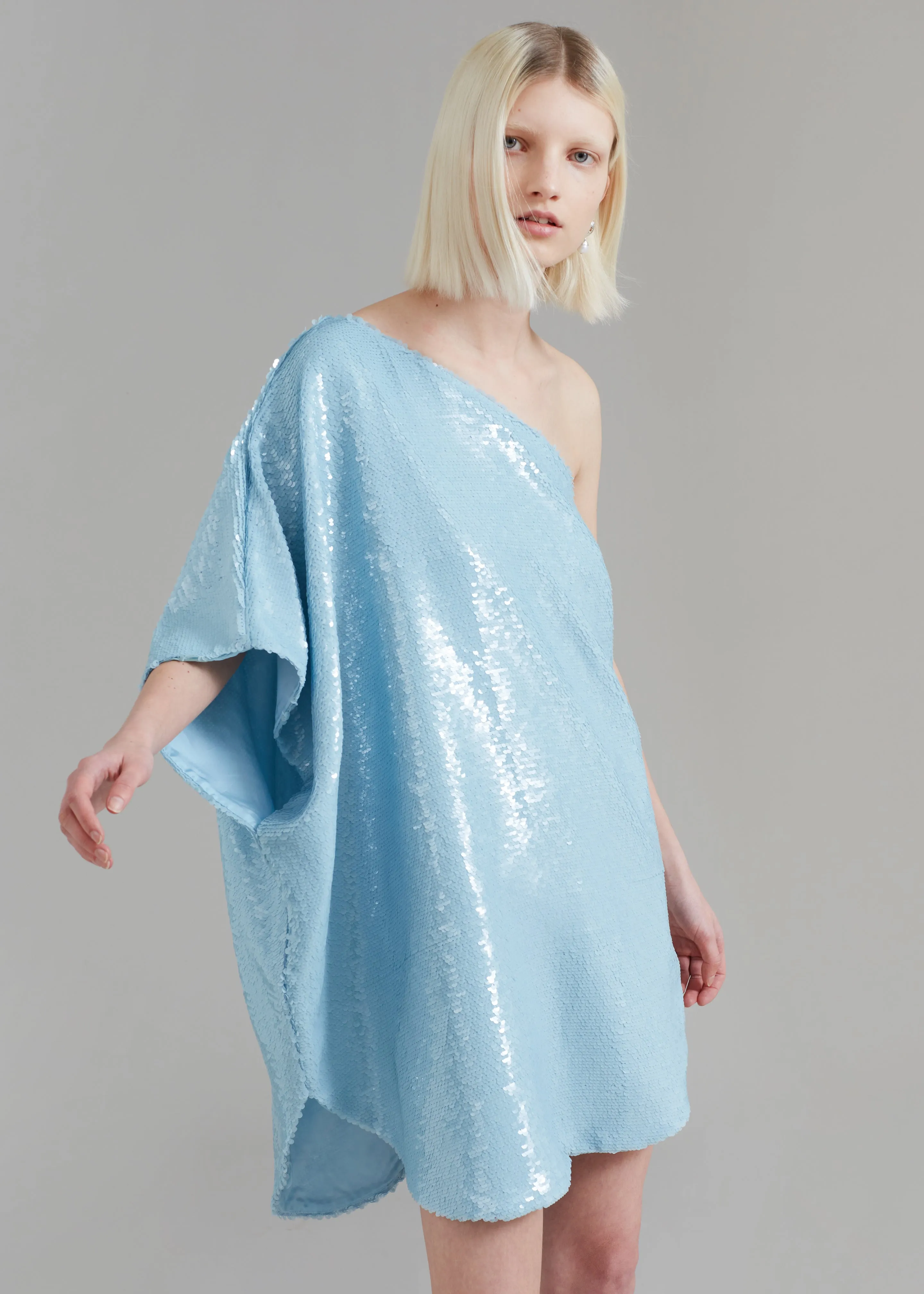 Gloria Sequins One Shoulder Dress - Sky sold by Frankie Shop product image thumbnail 3