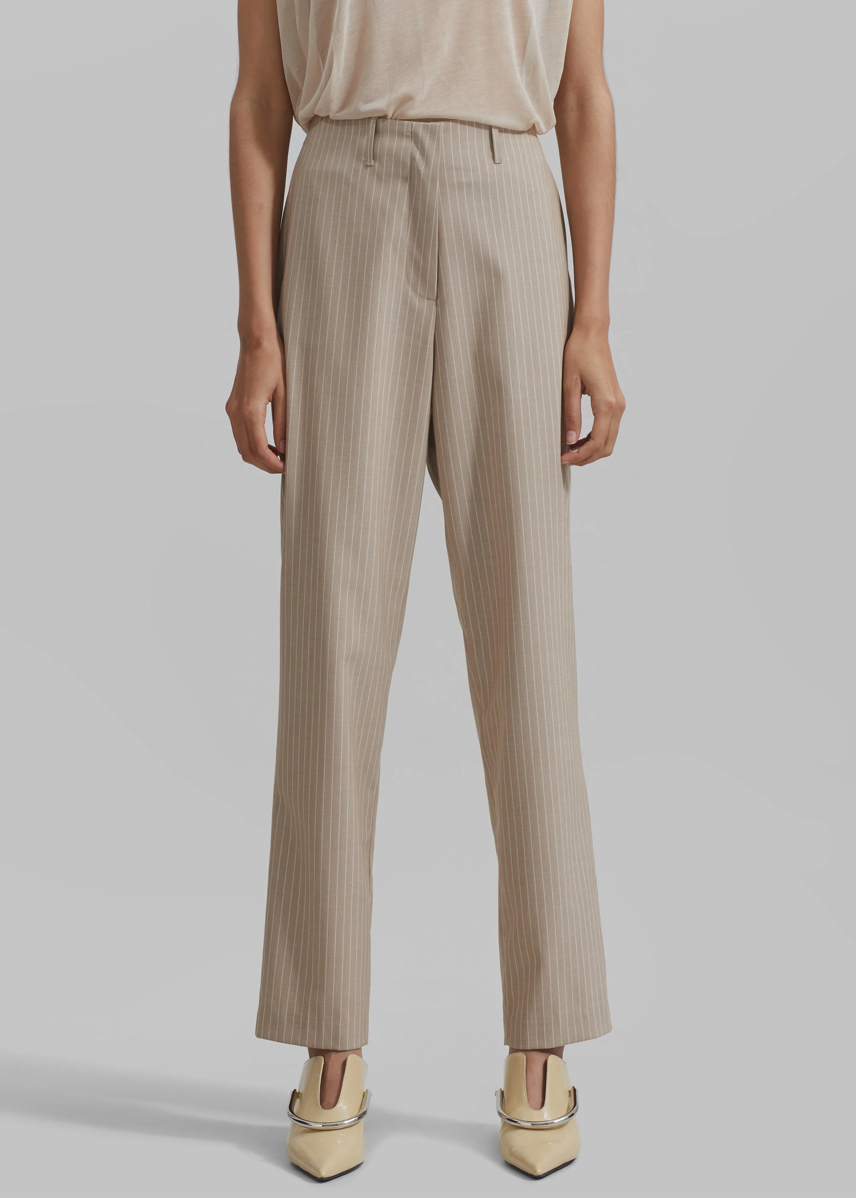 Stasia Pants - Beige Stripe sold by Frankie Shop product image thumbnail 4