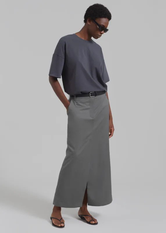 グレー skirt lace layered drawstring skirt (NEW COLOR) – idem