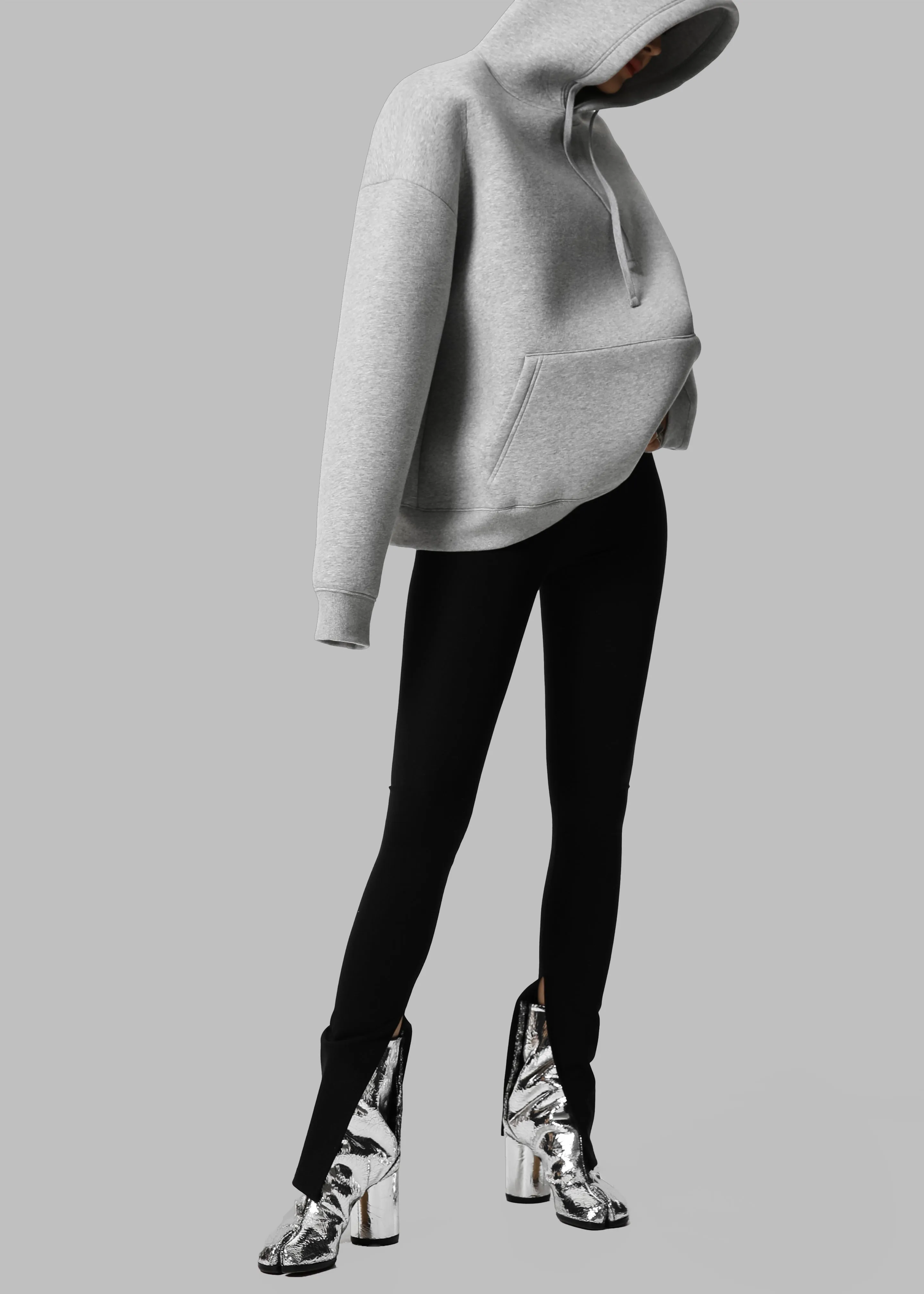 Easton Oversized Hoodie - Light Grey sold by Frankie Shop product image thumbnail 5