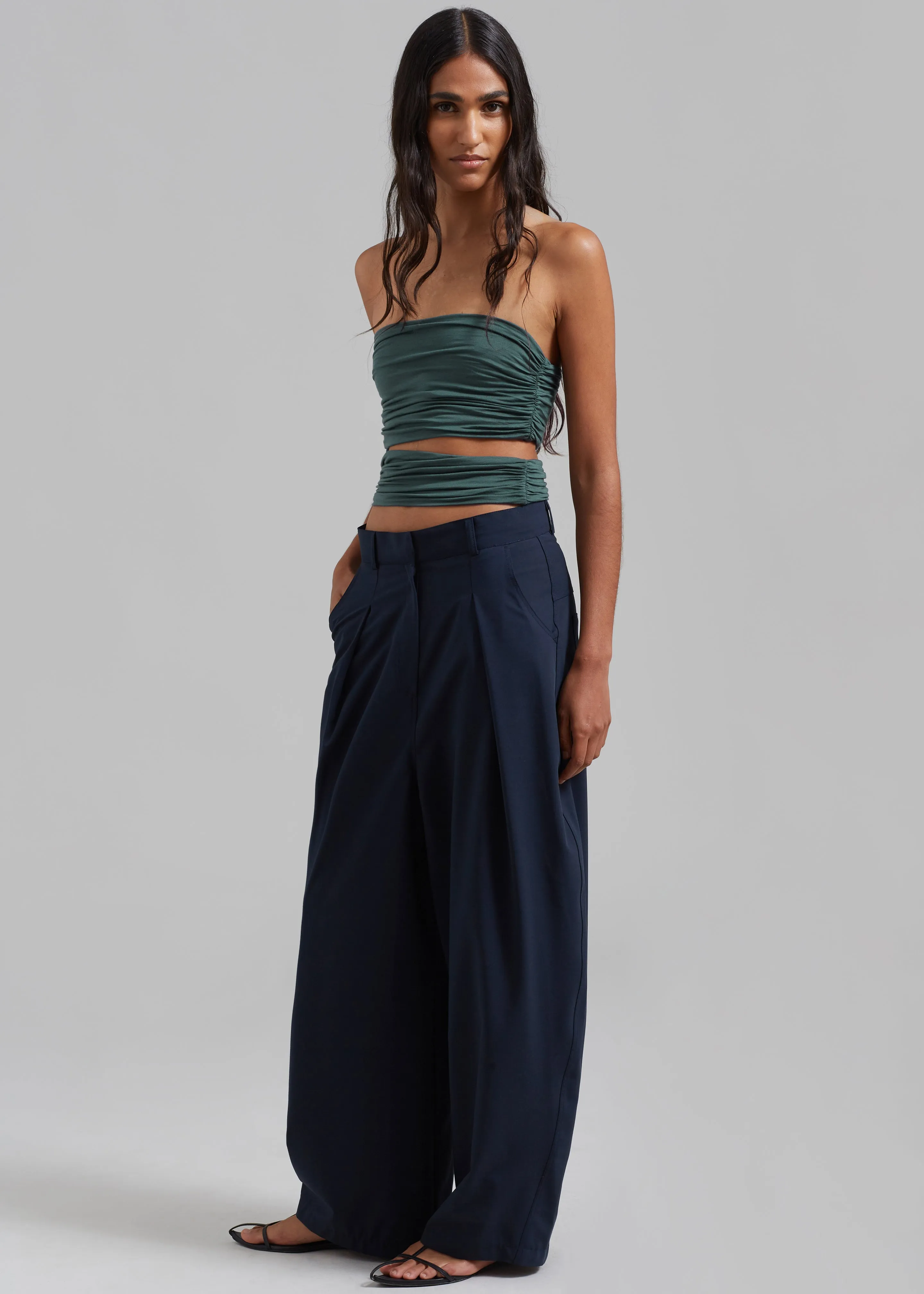 Elena Tube Top - Deep Teal sold by Frankie Shop product image thumbnail 4