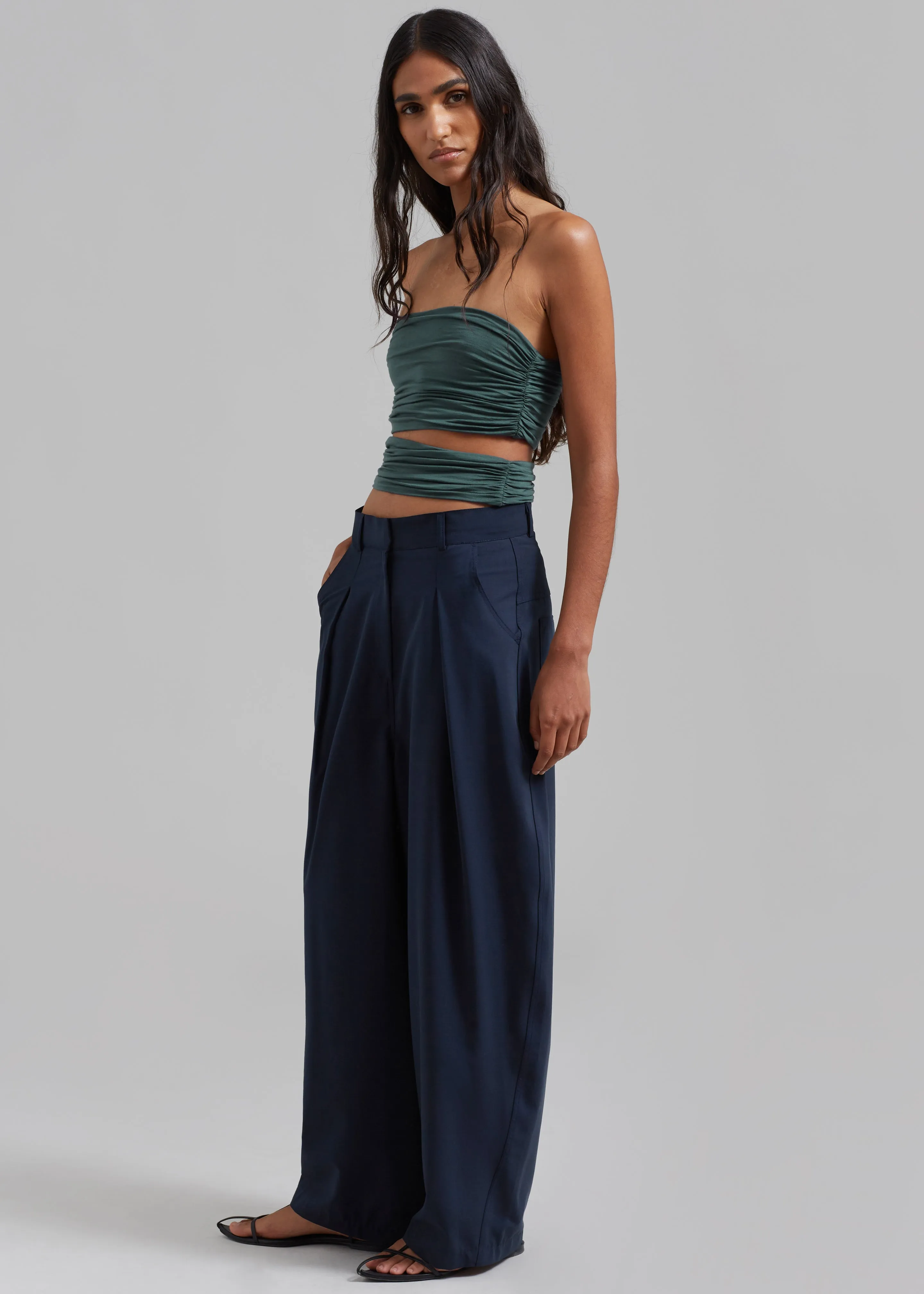 Elena Tube Top - Deep Teal sold by Frankie Shop product image thumbnail 2