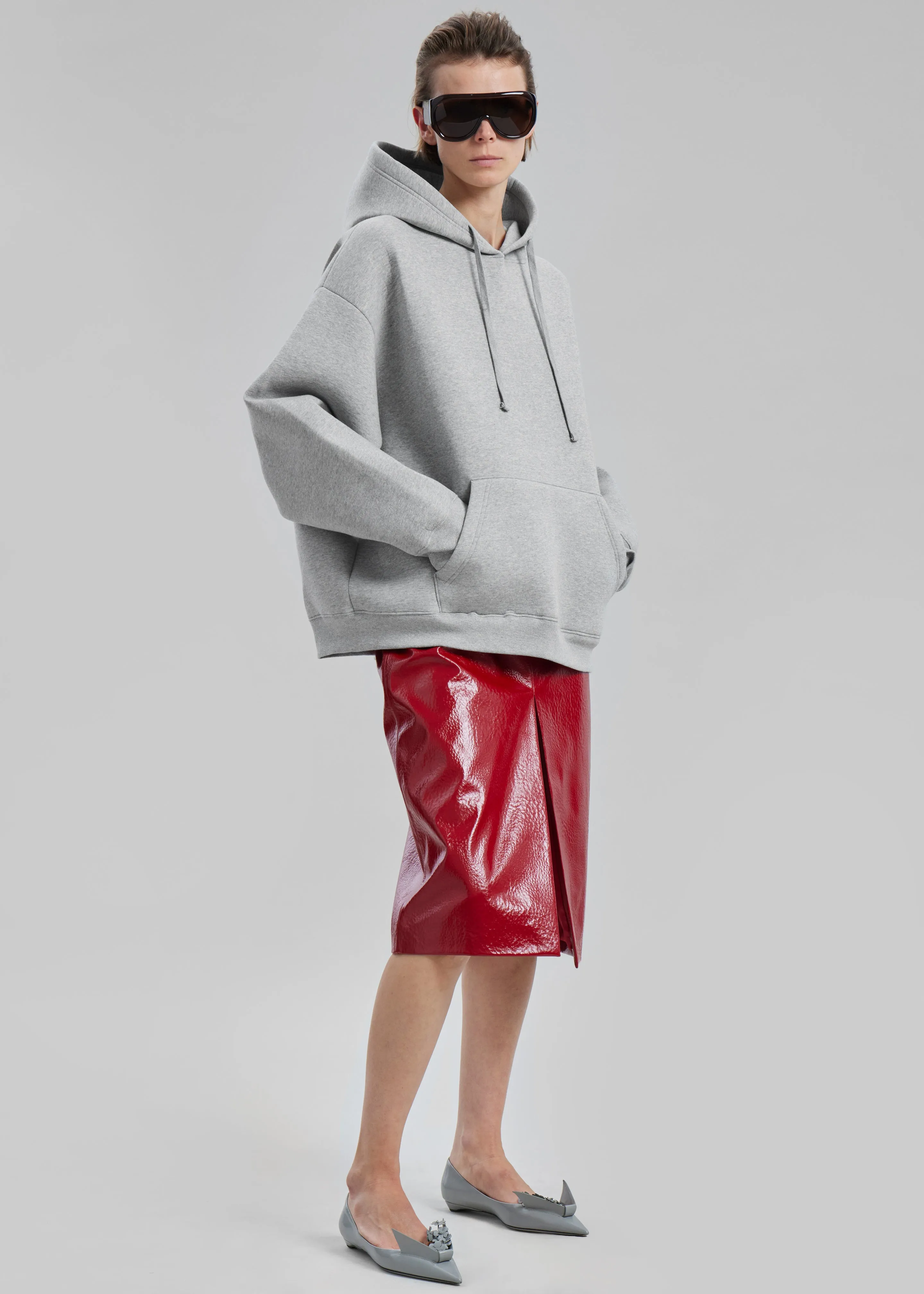 Easton Oversized Hoodie - Light Grey sold by Frankie Shop