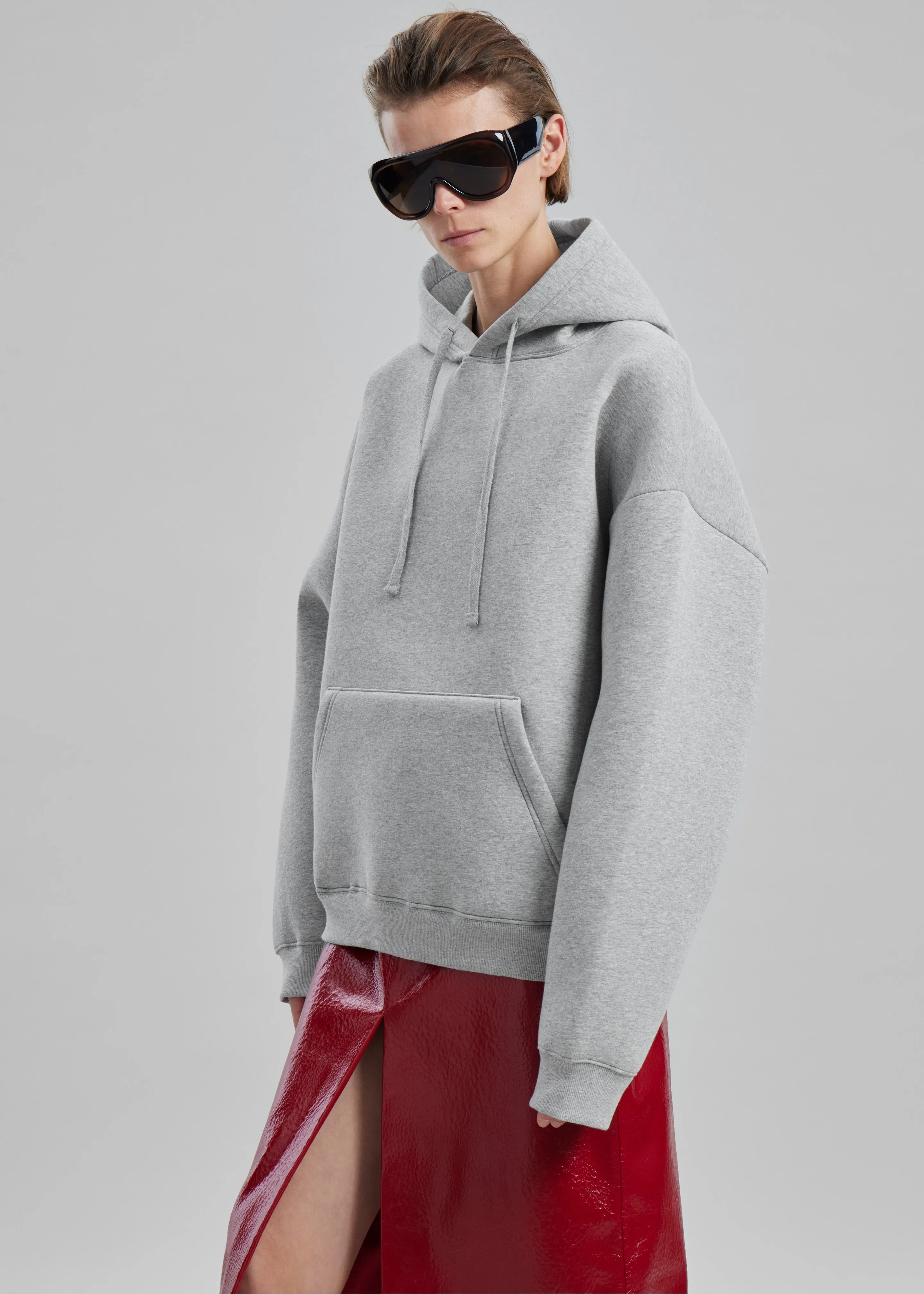 Easton Oversized Hoodie - Light Grey sold by Frankie Shop product image thumbnail 3