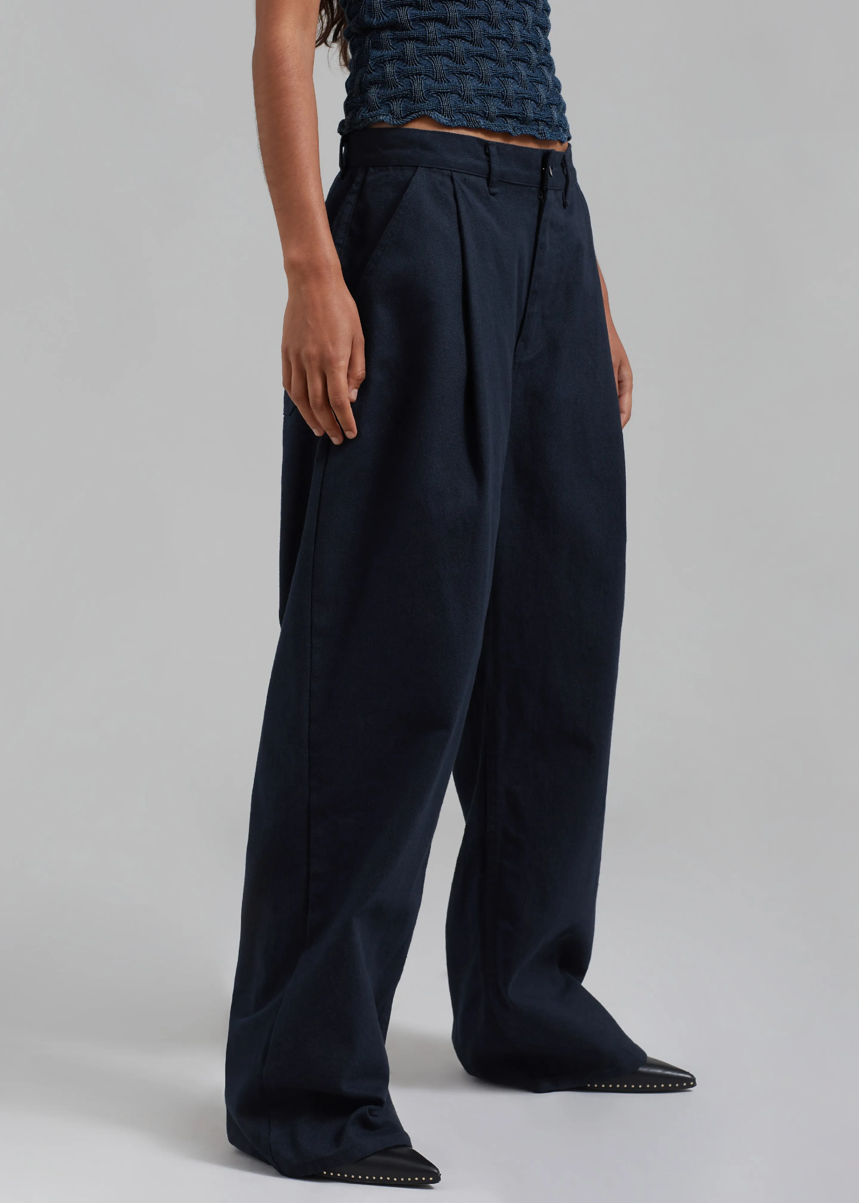 Drew Denim Pants - Navy sold by Frankie Shop product image thumbnail 4