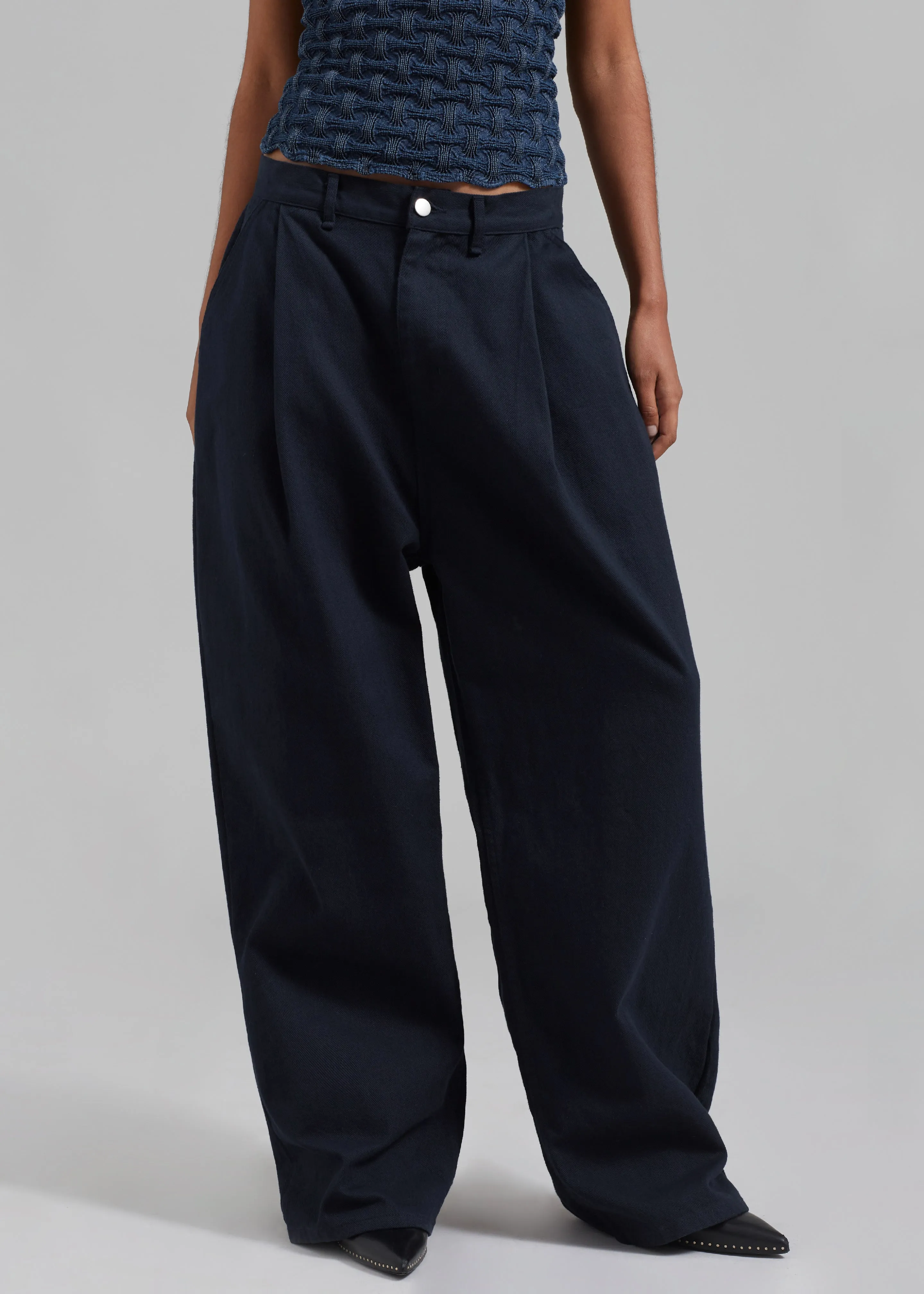 Drew Denim Pants - Navy sold by Frankie Shop product image thumbnail 5