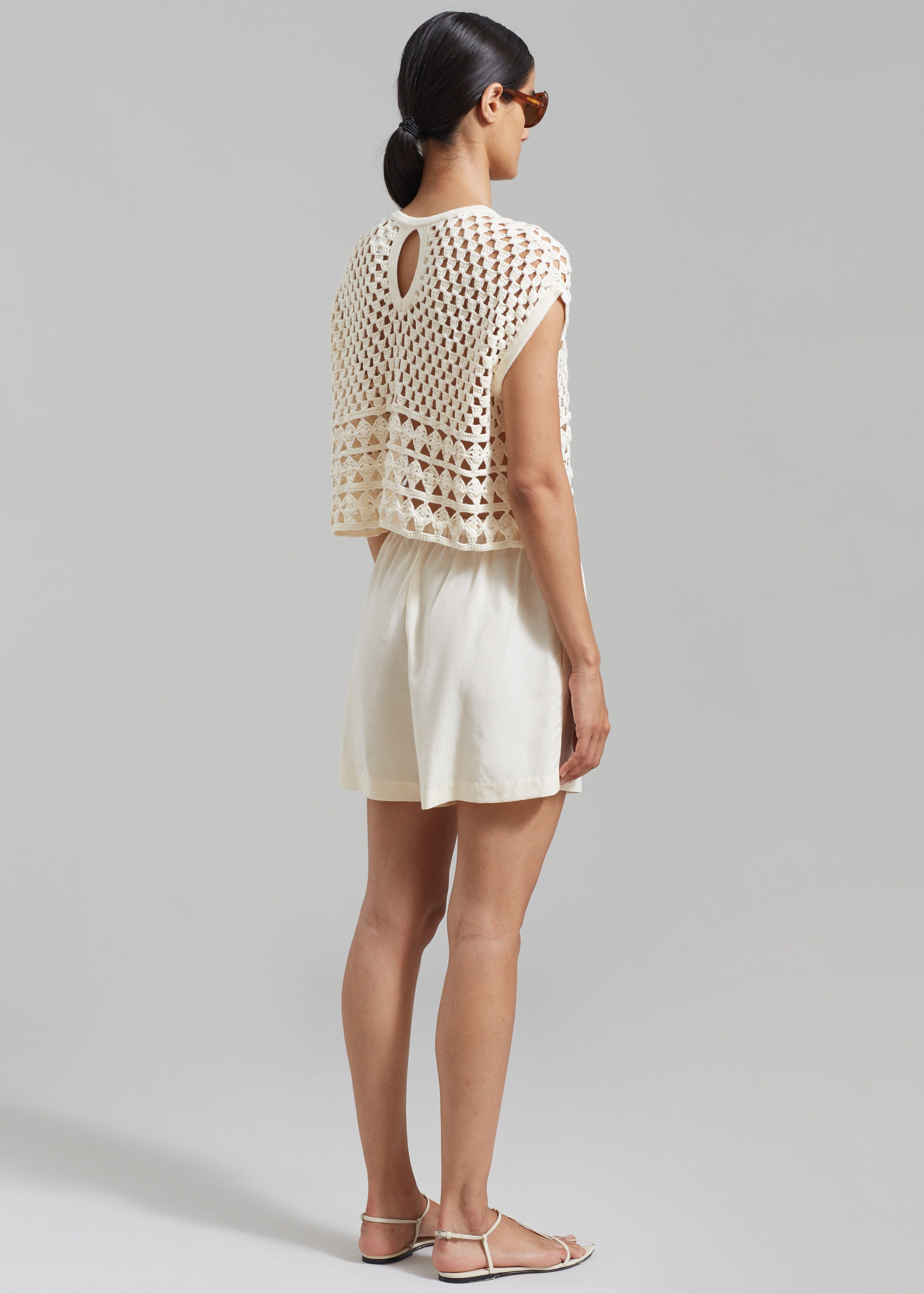 Esme Crochet Vest - Cream sold by Frankie Shop product image thumbnail 8
