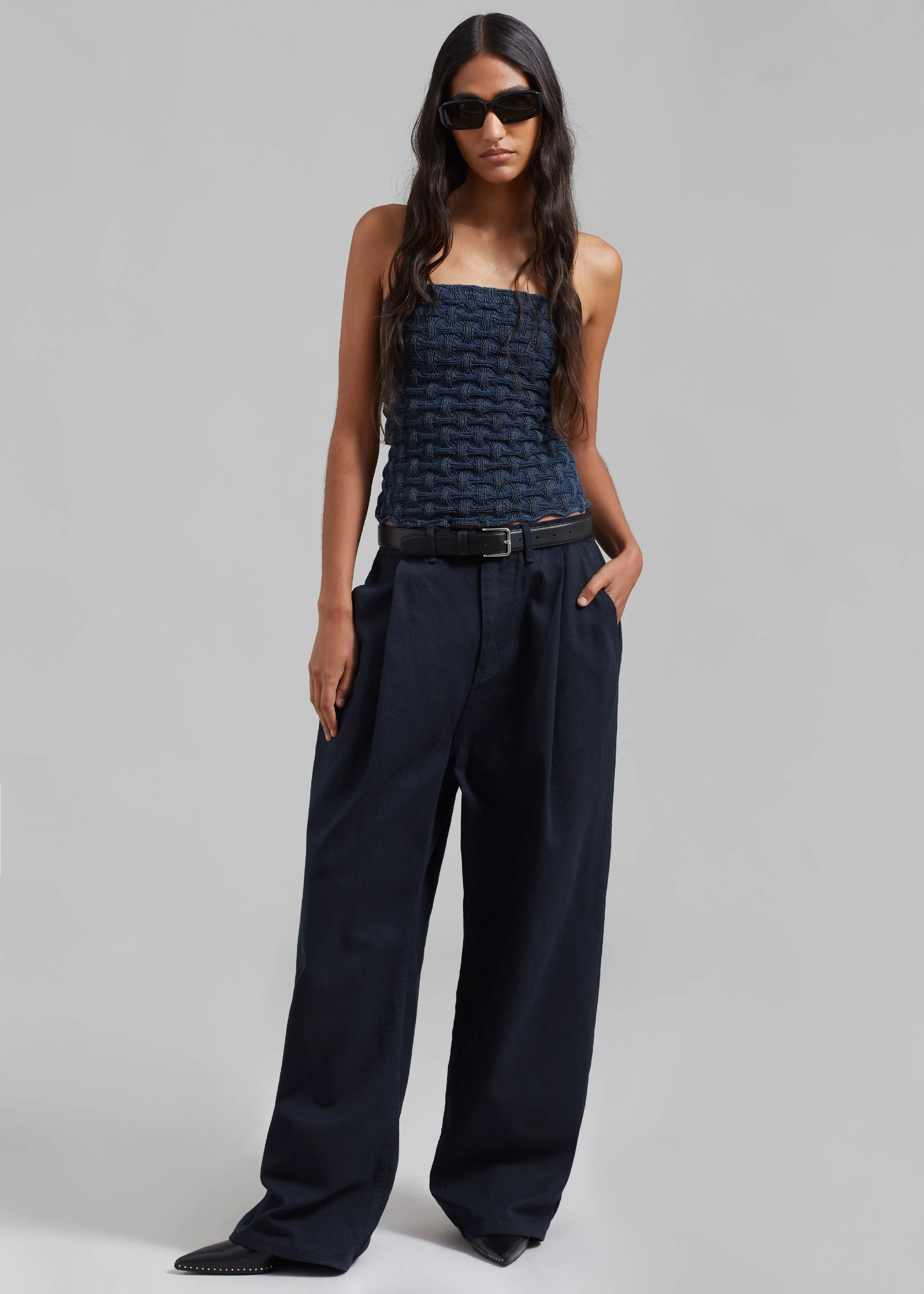 Drew Denim Pants - Navy sold by Frankie Shop