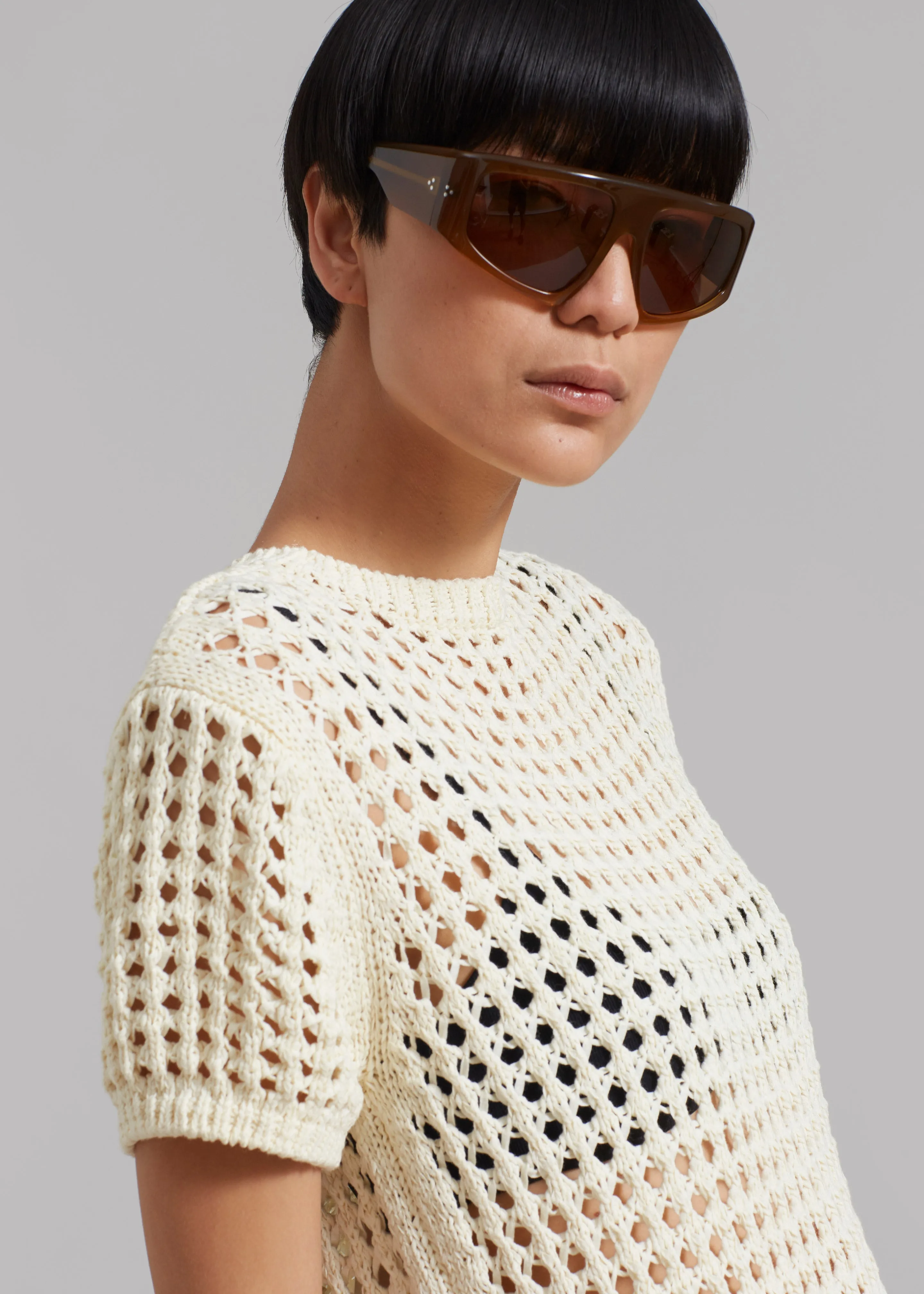 Ari Knit Mini Dress - Cream sold by Frankie Shop product image thumbnail 2