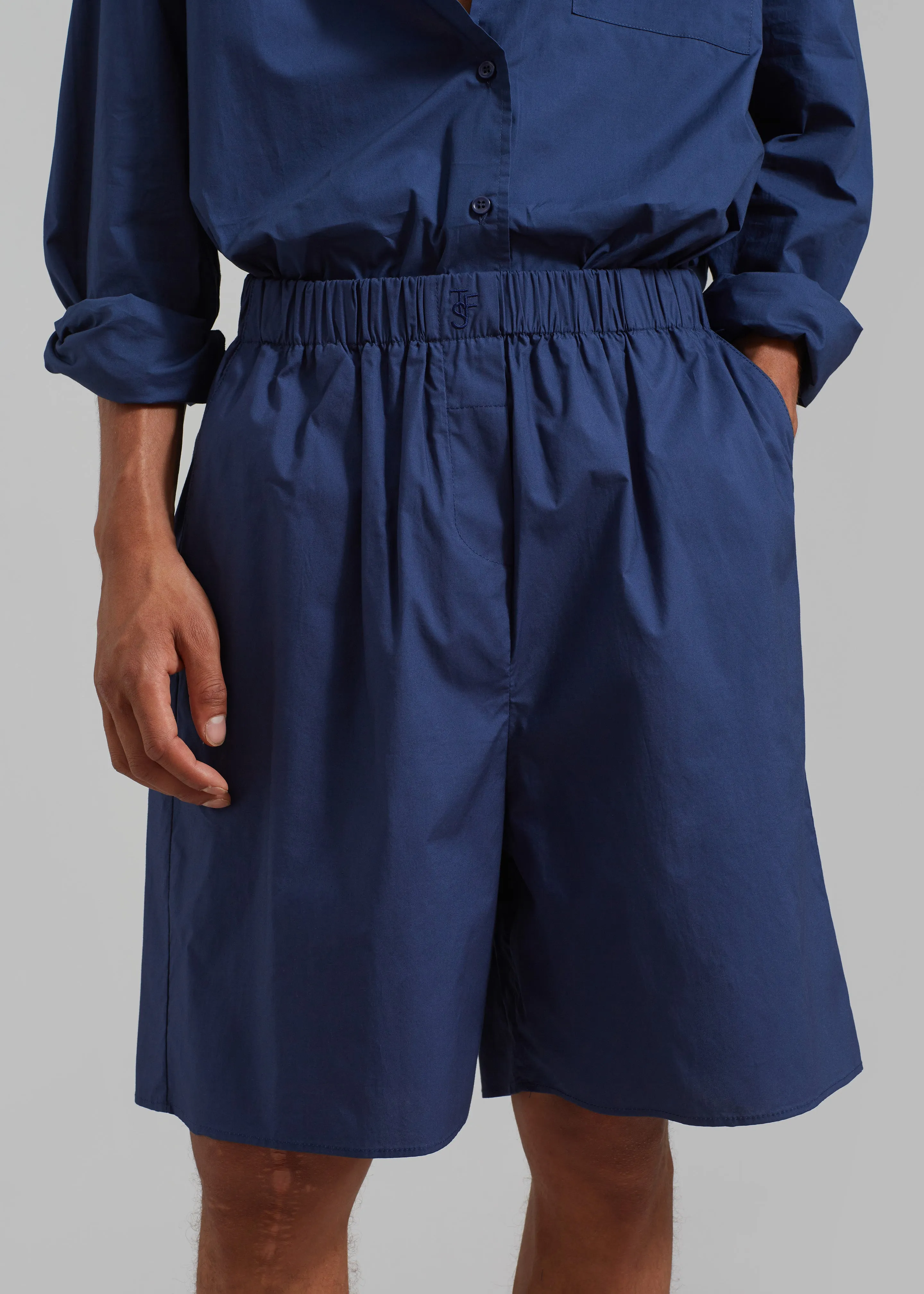 Matthias Boxer Bermuda Shorts - Navy sold by Frankie Shop product image thumbnail 3