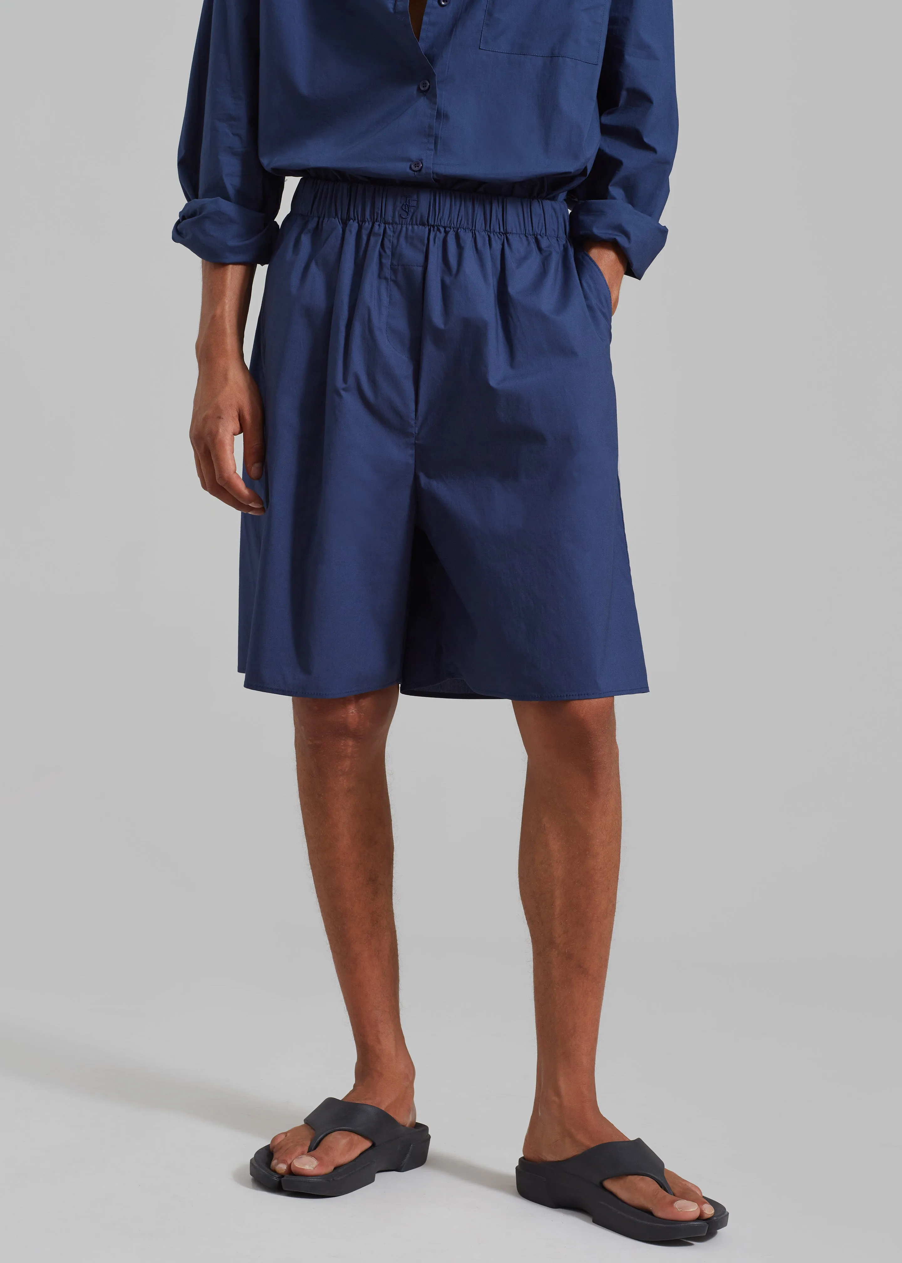 Matthias Boxer Bermuda Shorts - Navy sold by Frankie Shop product image thumbnail 2